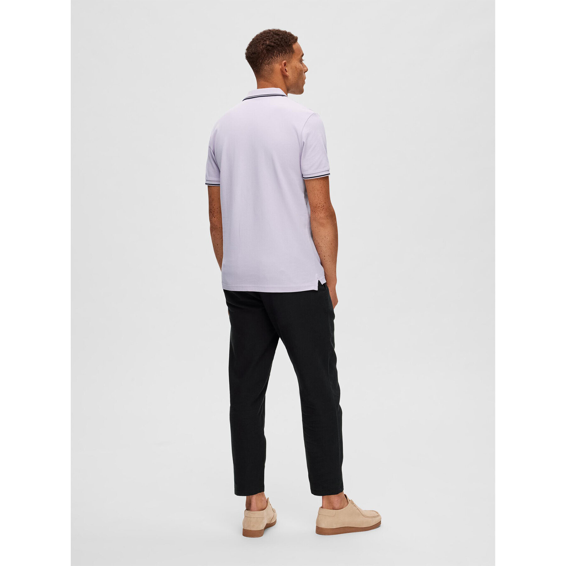 Selected Homme Polokošile 16087840 Fialová Regular Fit - Pepit.cz