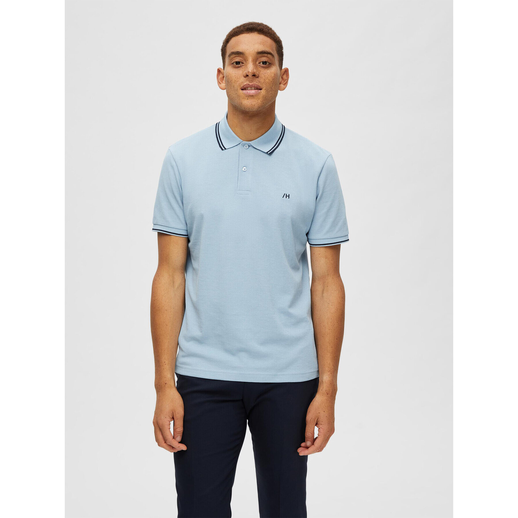 Selected Homme Polokošile 16087840 Modrá Regular Fit - Pepit.cz