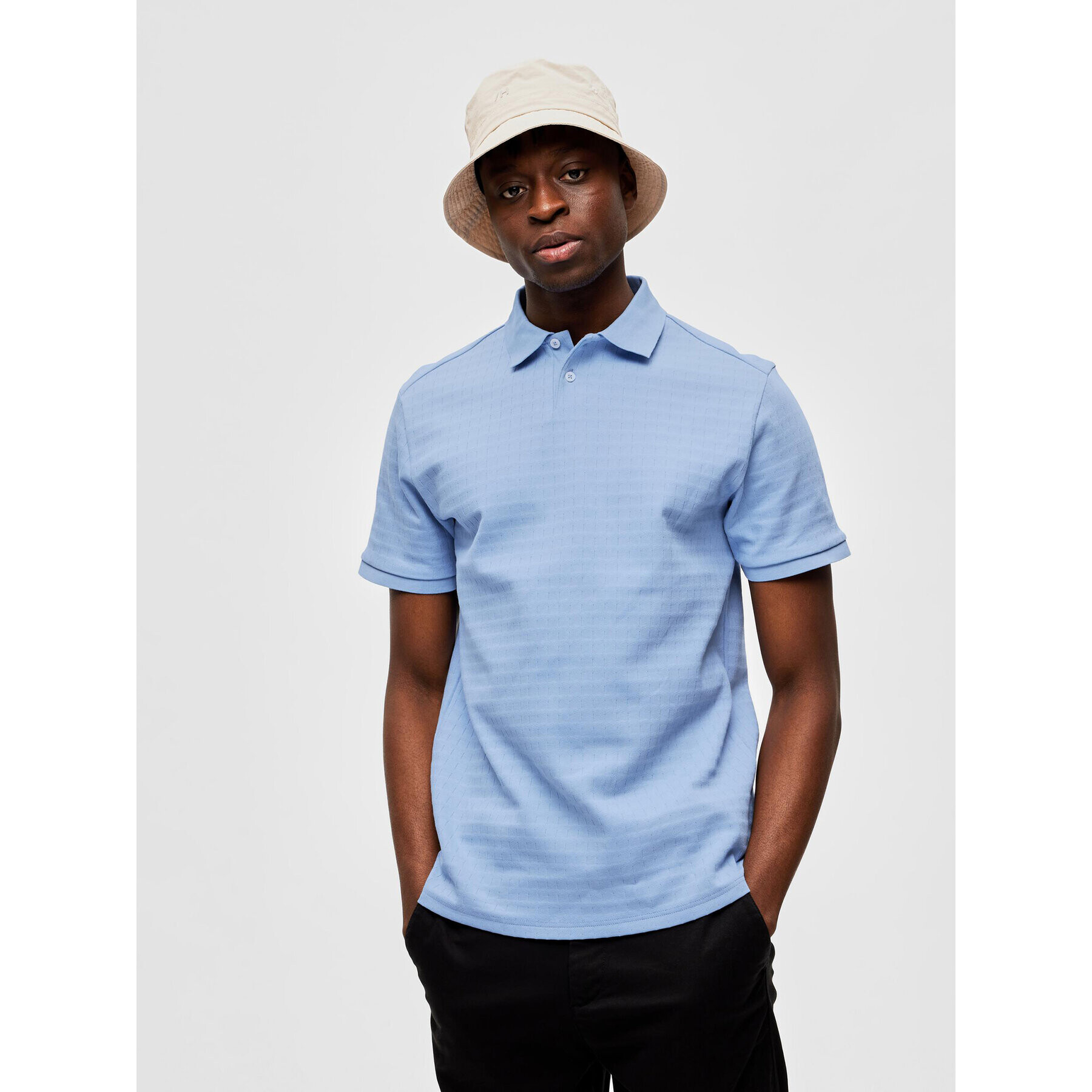 Selected Homme Polokošile 16088575 Modrá Regular Fit - Pepit.cz