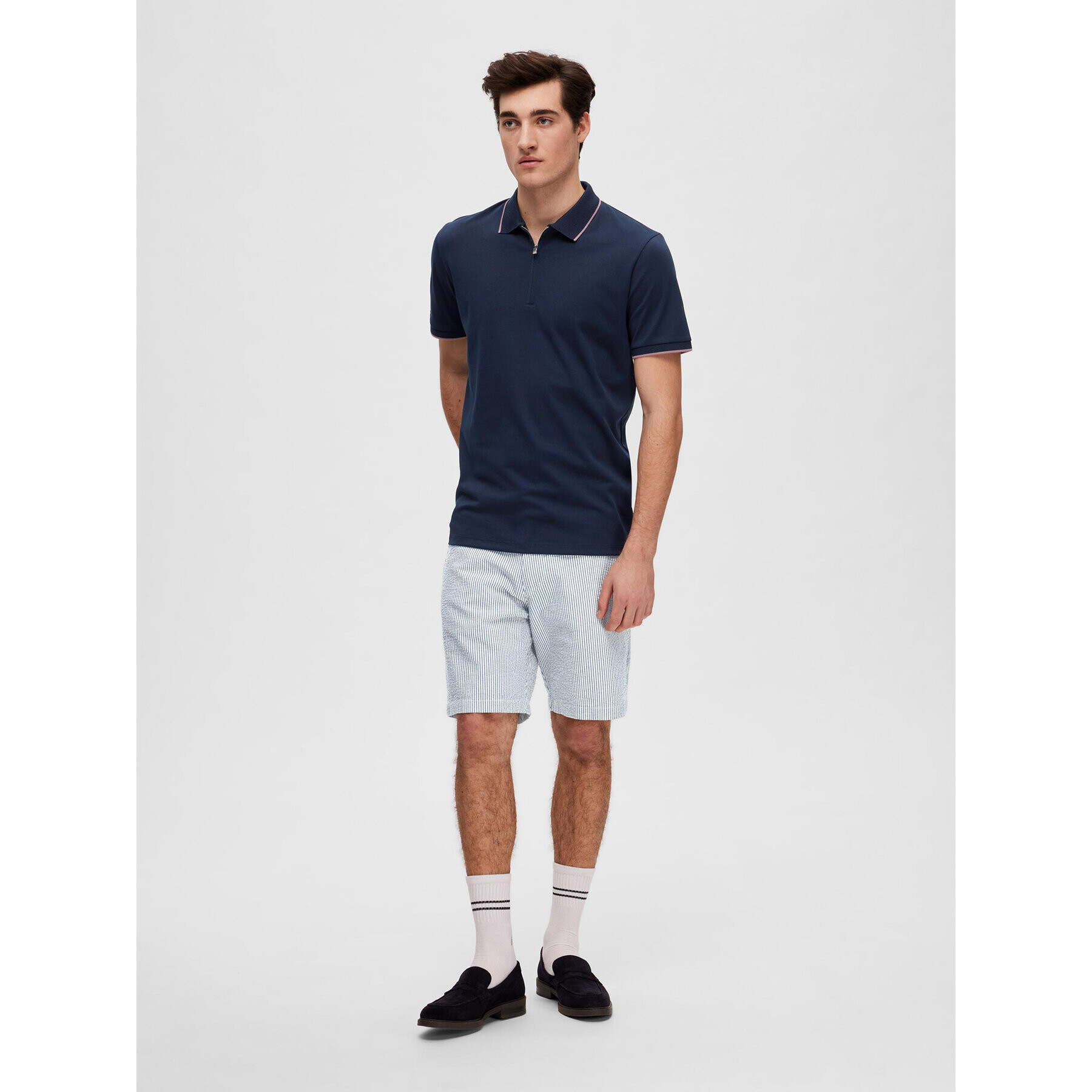 Selected Homme Polokošile 16089094 Tmavomodrá Regular Fit - Pepit.cz