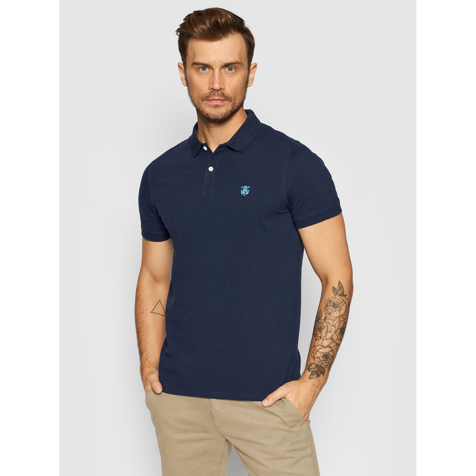 Selected Homme Polokošile Aro 16049517 Tmavomodrá Regular Fit - Pepit.cz