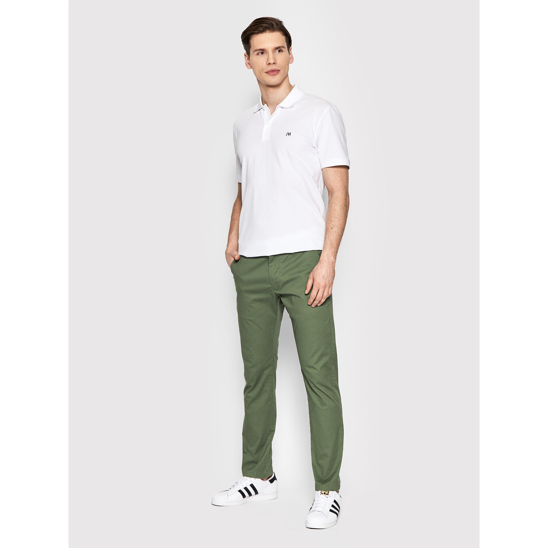 Selected Homme Polokošile Aze 16082840 Bílá Regular Fit - Pepit.cz