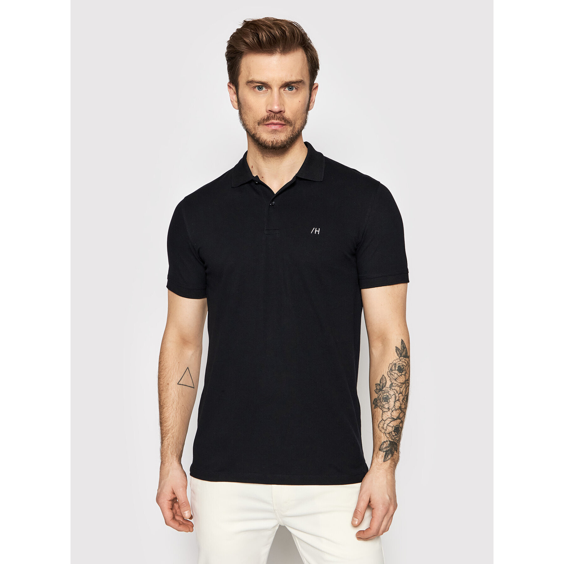 Selected Homme Polokošile Aze 16082840 Černá Regular Fit - Pepit.cz