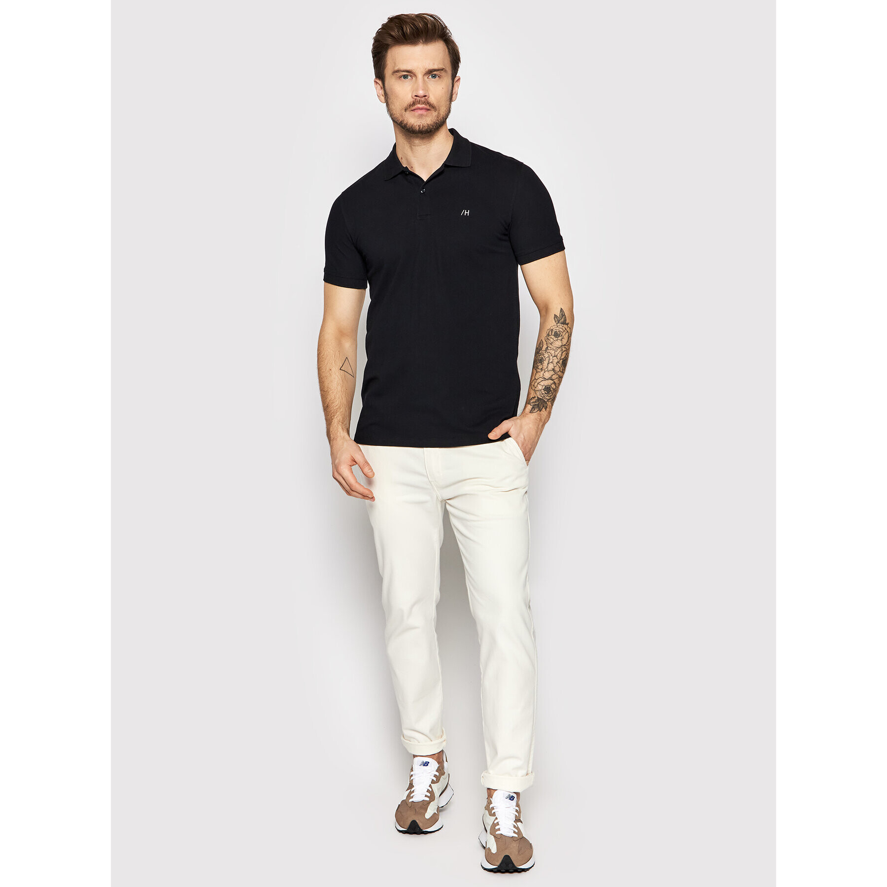 Selected Homme Polokošile Aze 16082840 Černá Regular Fit - Pepit.cz