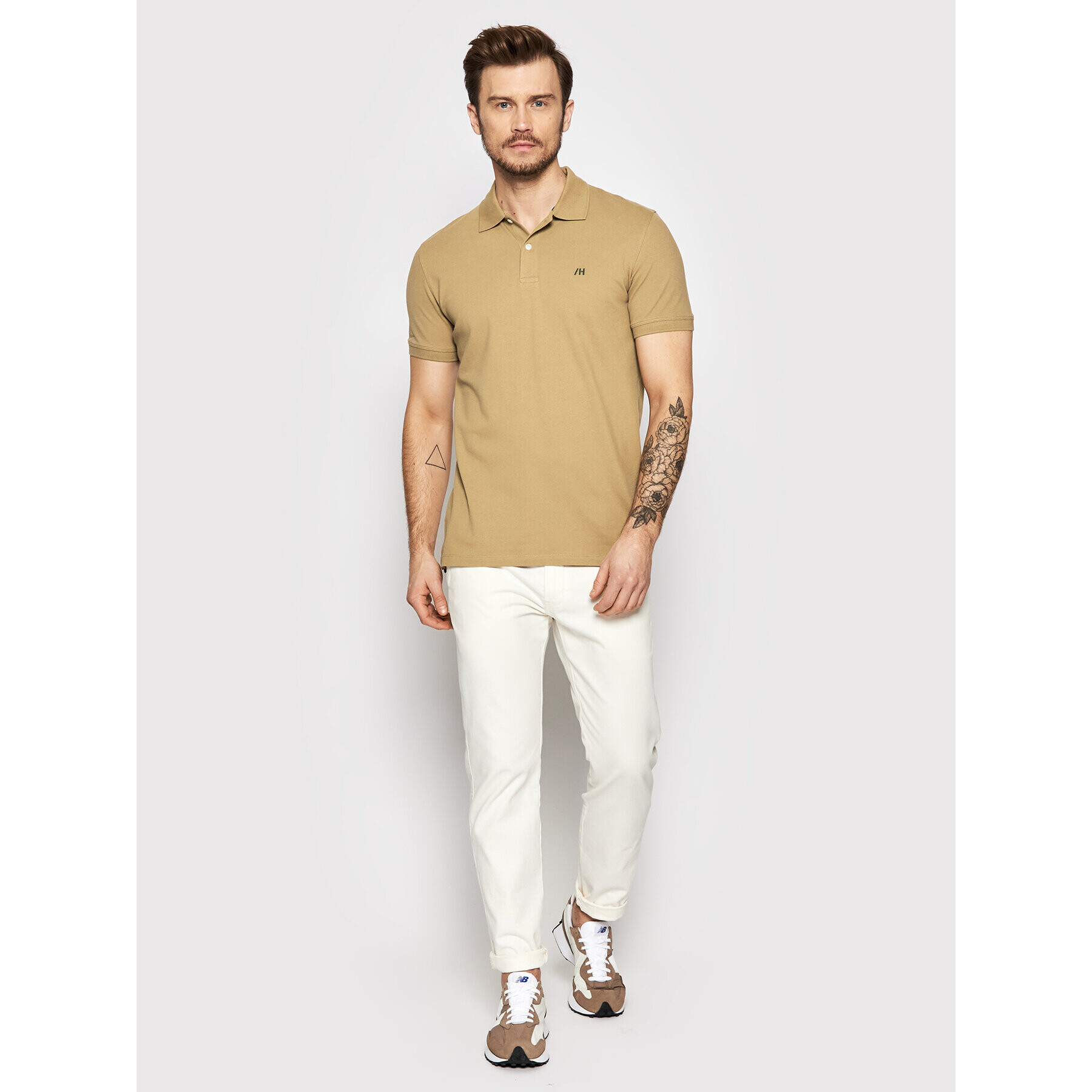 Selected Homme Polokošile Aze 16082840 Hnědá Regular Fit - Pepit.cz