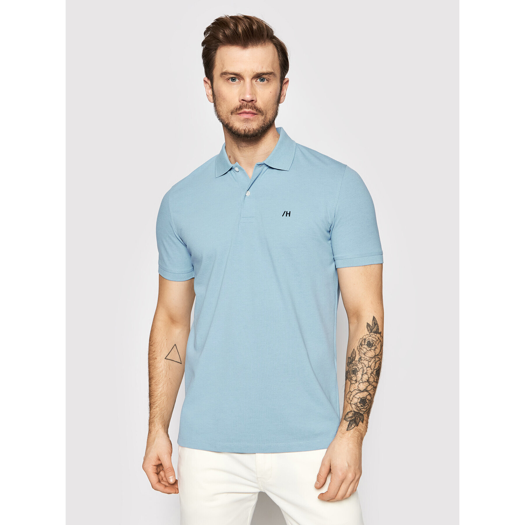 Selected Homme Polokošile Aze 16082840 Modrá Regular Fit - Pepit.cz