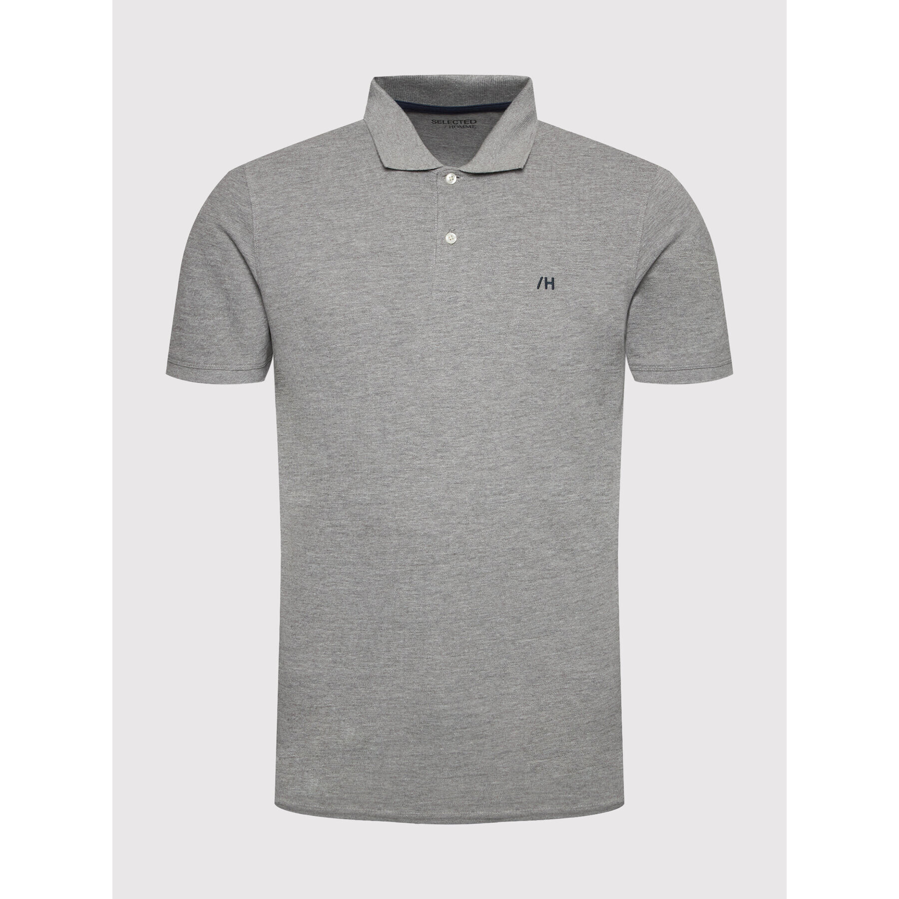 Selected Homme Polokošile Aze 16082840 Šedá Regular Fit - Pepit.cz