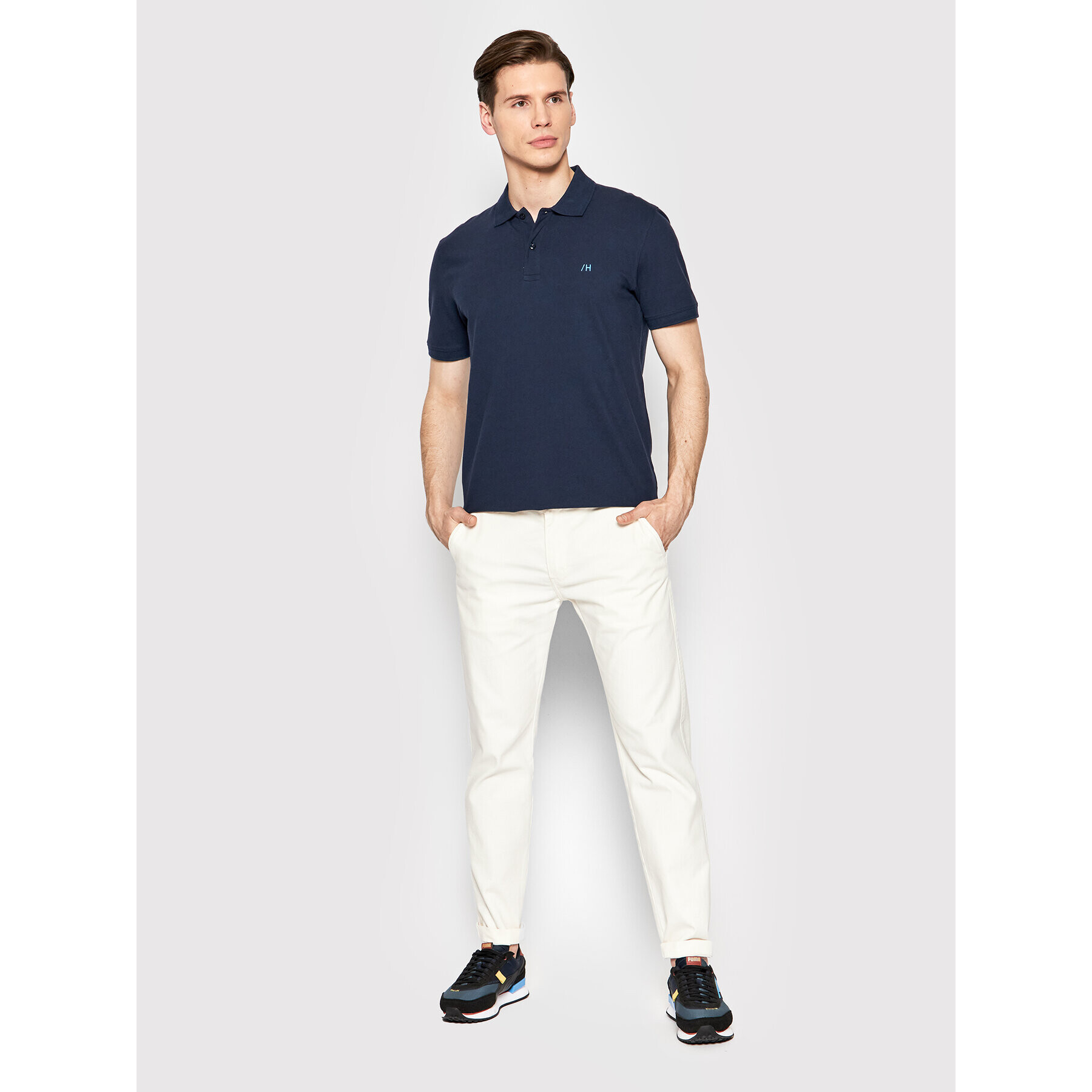 Selected Homme Polokošile Aze 16082840 Tmavomodrá Regular Fit - Pepit.cz