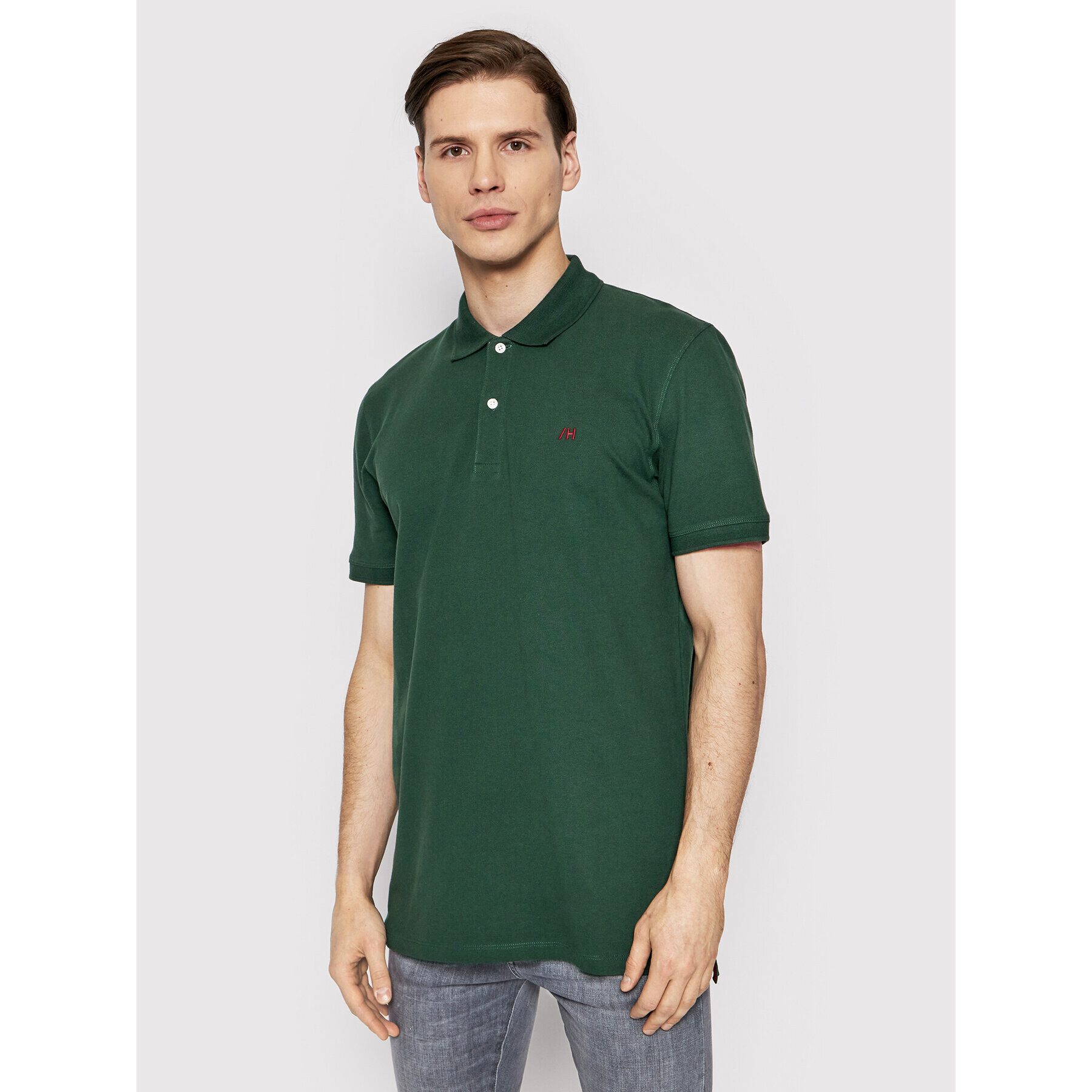 Selected Homme Polokošile Aze 16082840 Zelená Regular Fit - Pepit.cz