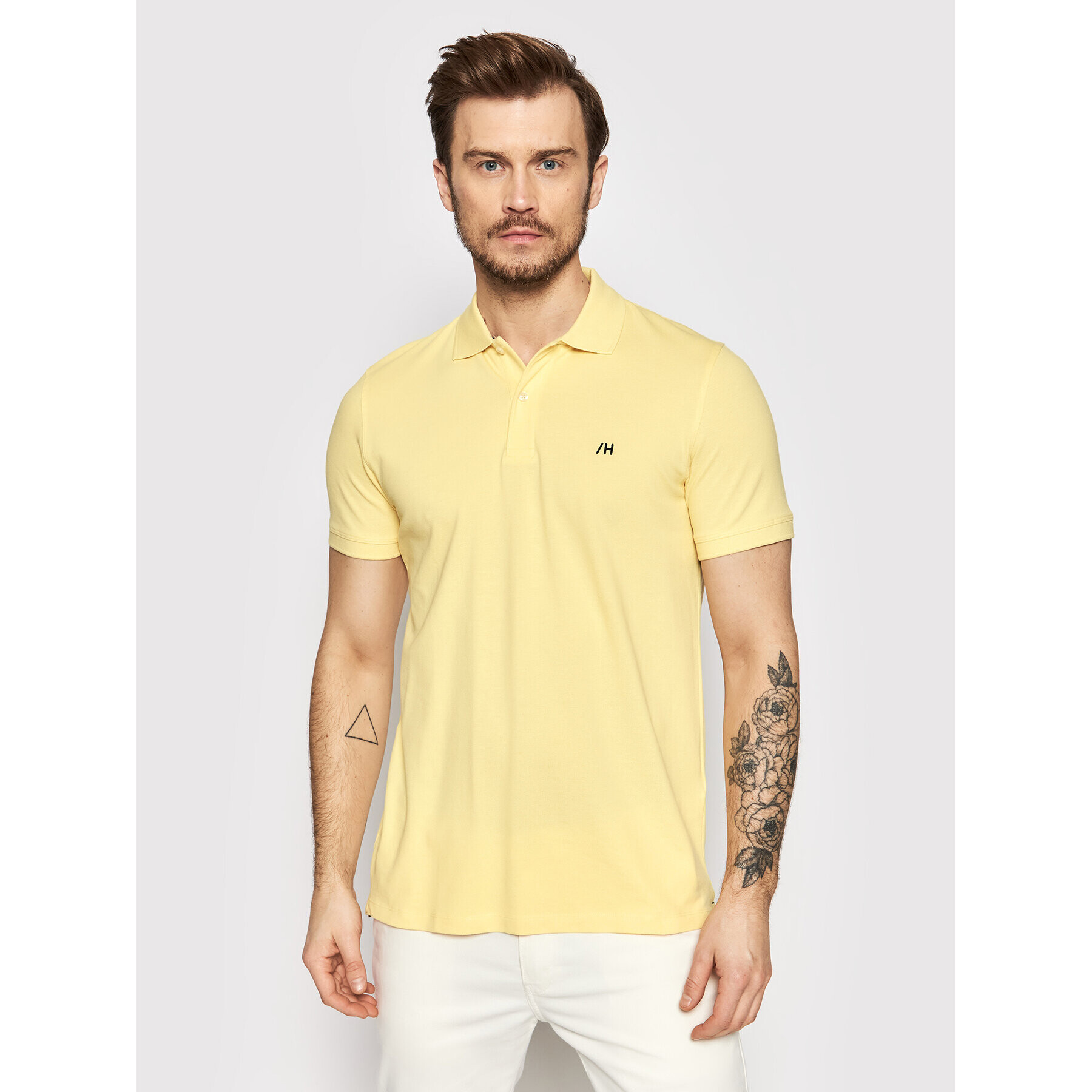 Selected Homme Polokošile Aze 16082840 Žlutá Regular Fit - Pepit.cz