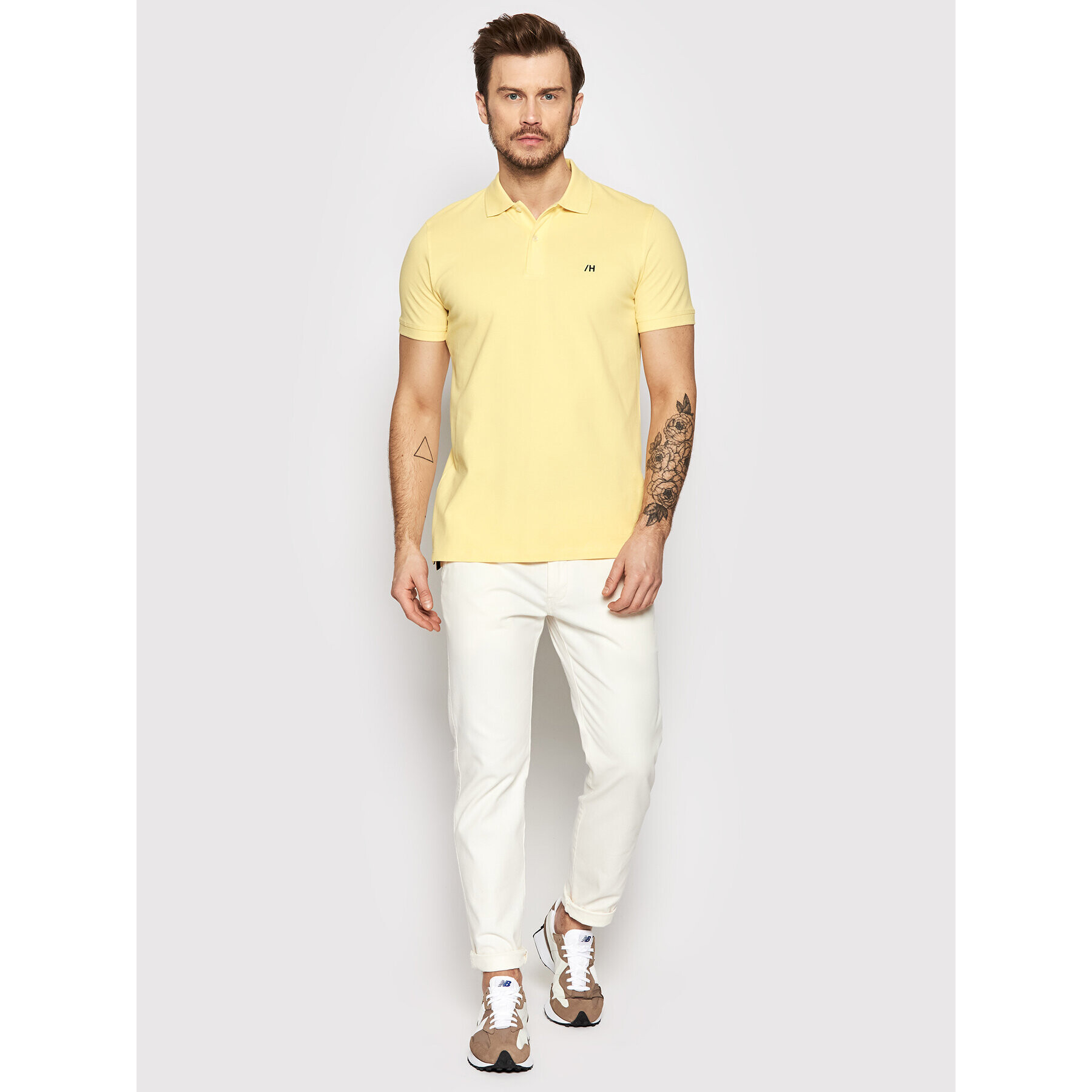 Selected Homme Polokošile Aze 16082840 Žlutá Regular Fit - Pepit.cz