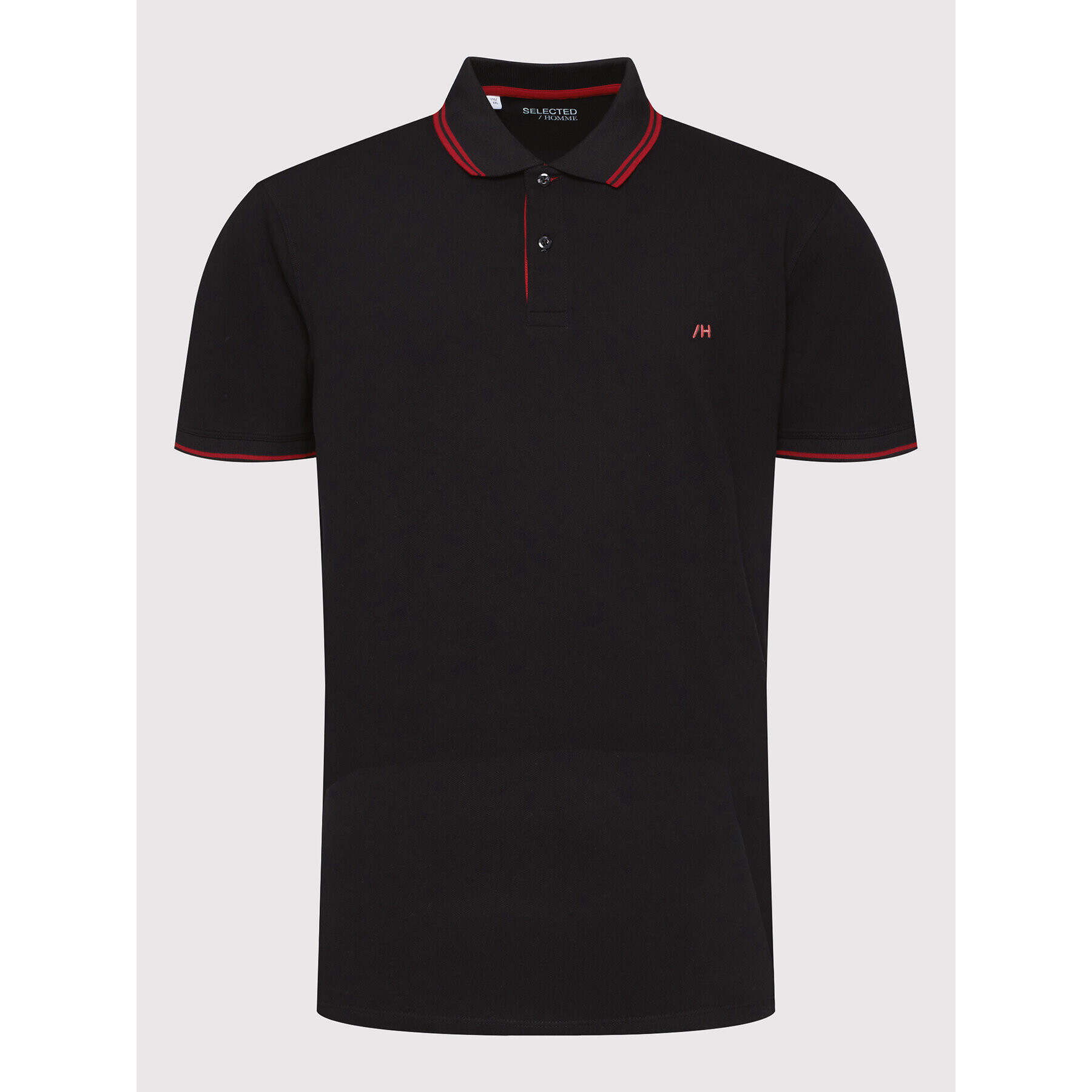 Selected Homme Polokošile Aze 16082841 Černá Regular Fit - Pepit.cz