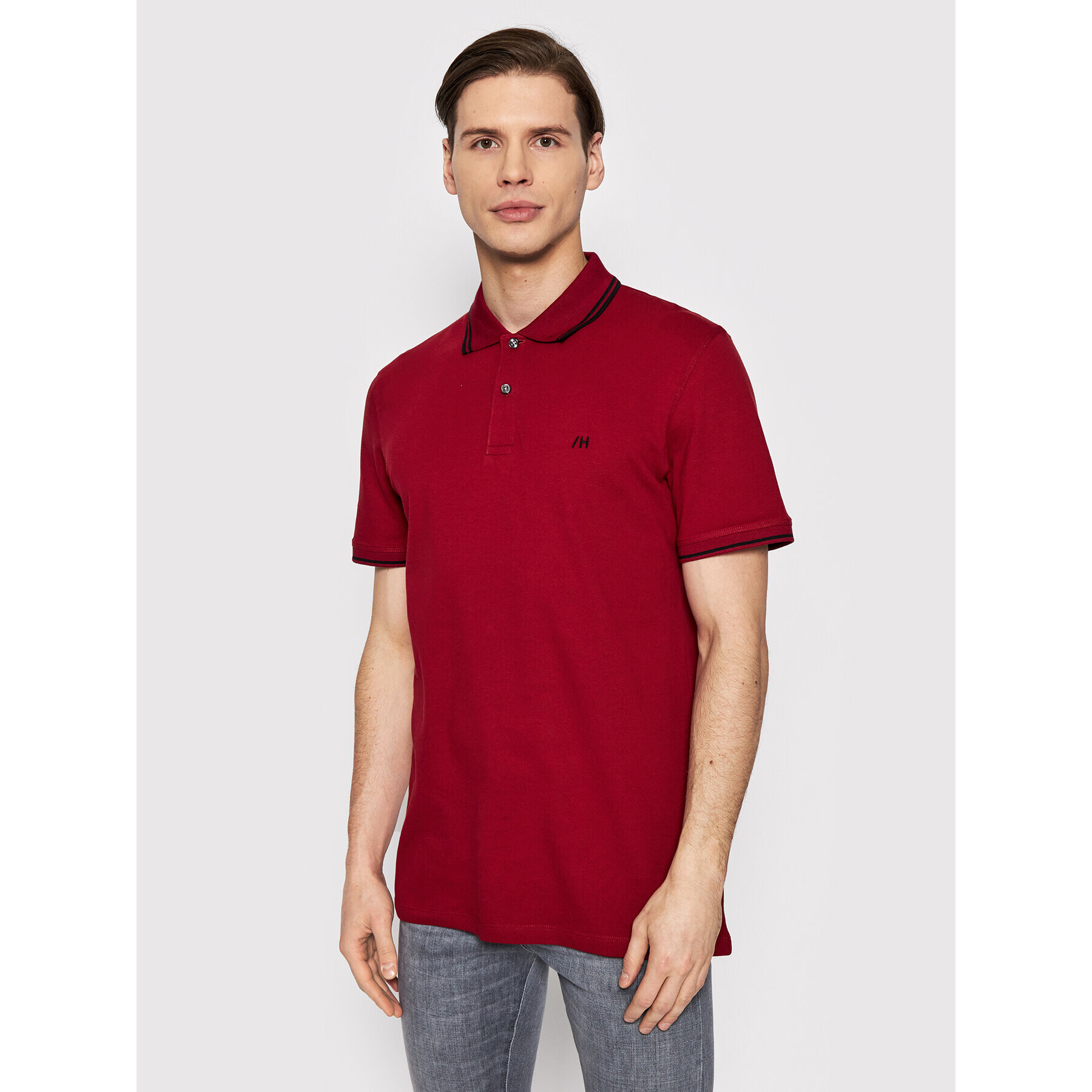 Selected Homme Polokošile Aze 16082841 Červená Regular Fit - Pepit.cz