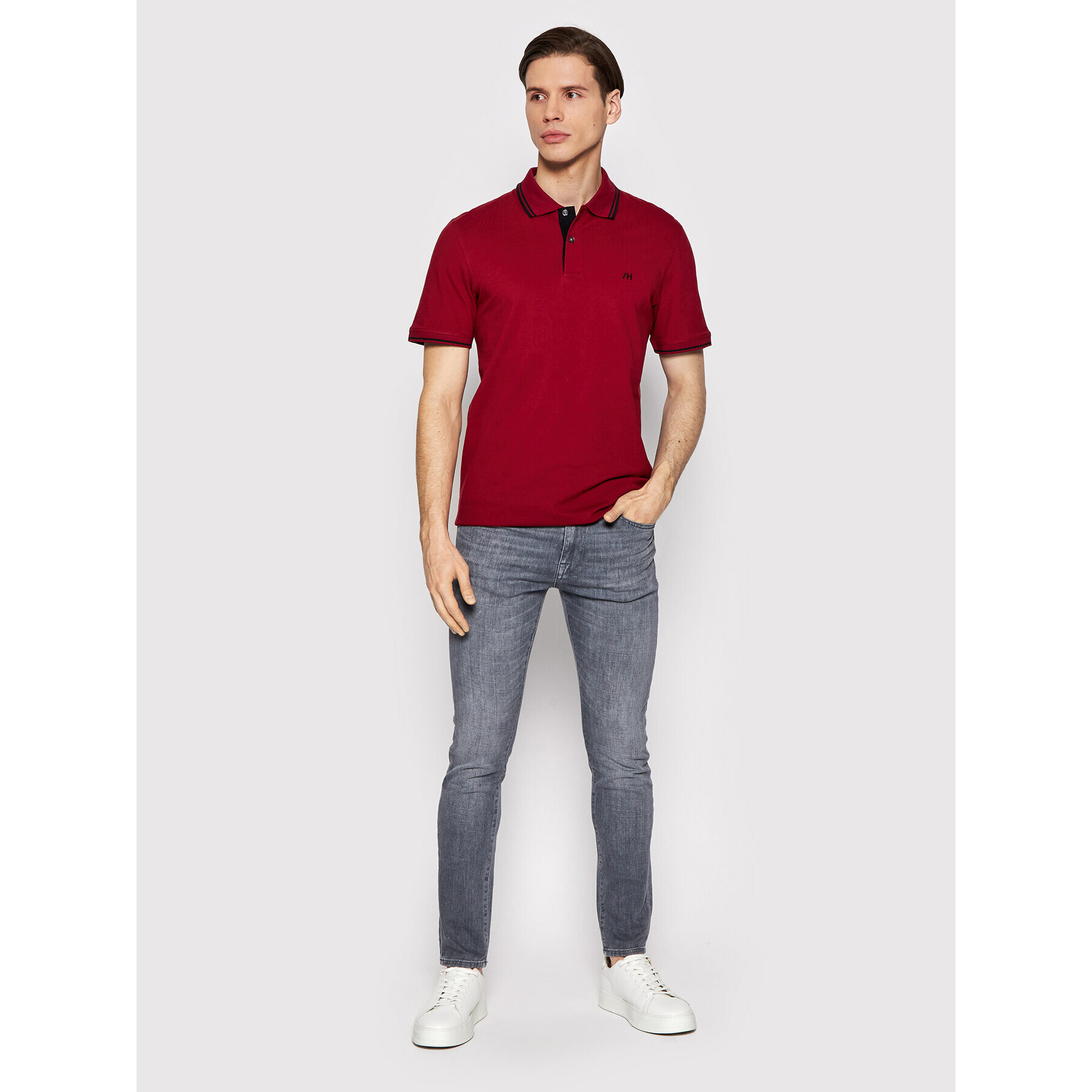 Selected Homme Polokošile Aze 16082841 Červená Regular Fit - Pepit.cz