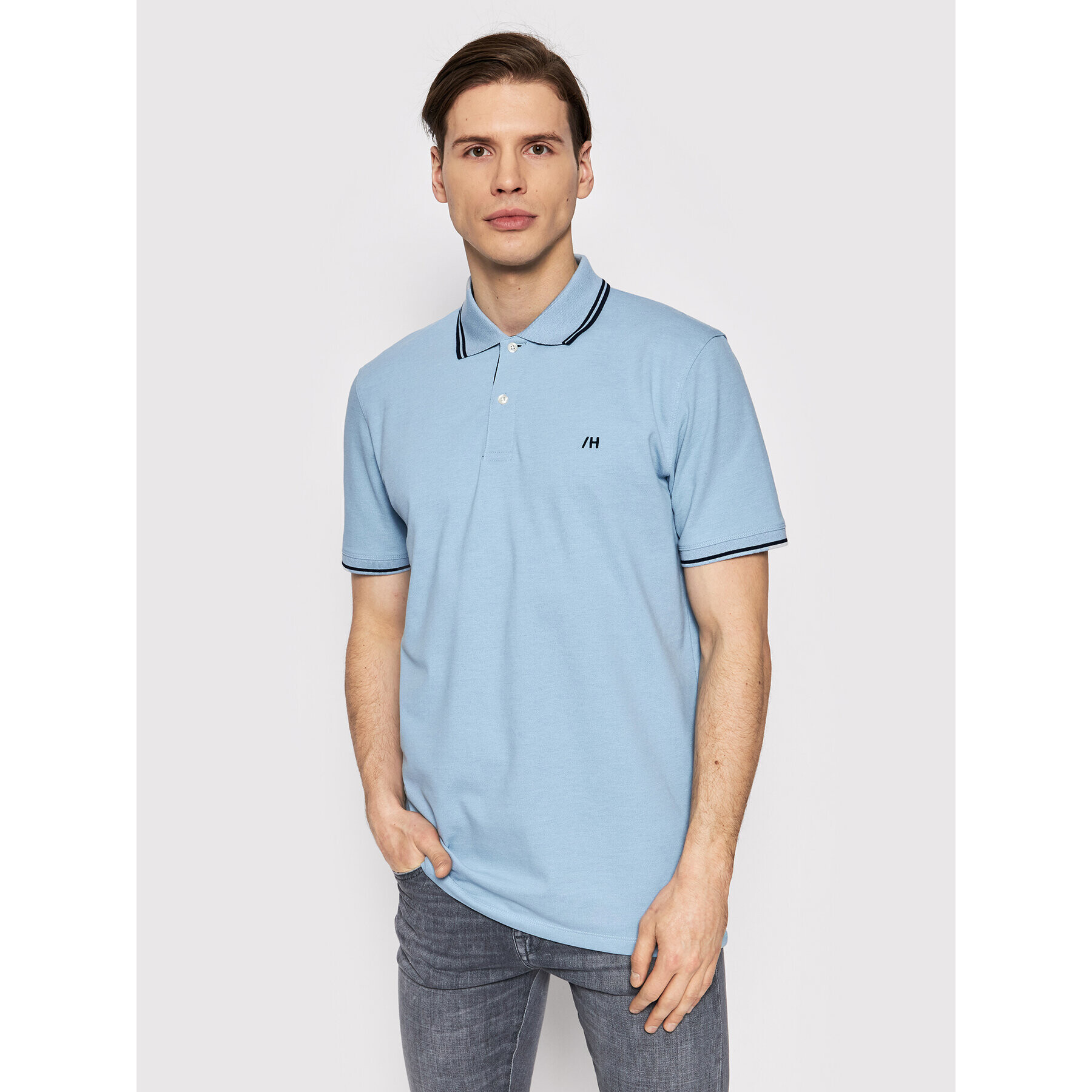 Selected Homme Polokošile Aze 16082841 Modrá Regular Fit - Pepit.cz