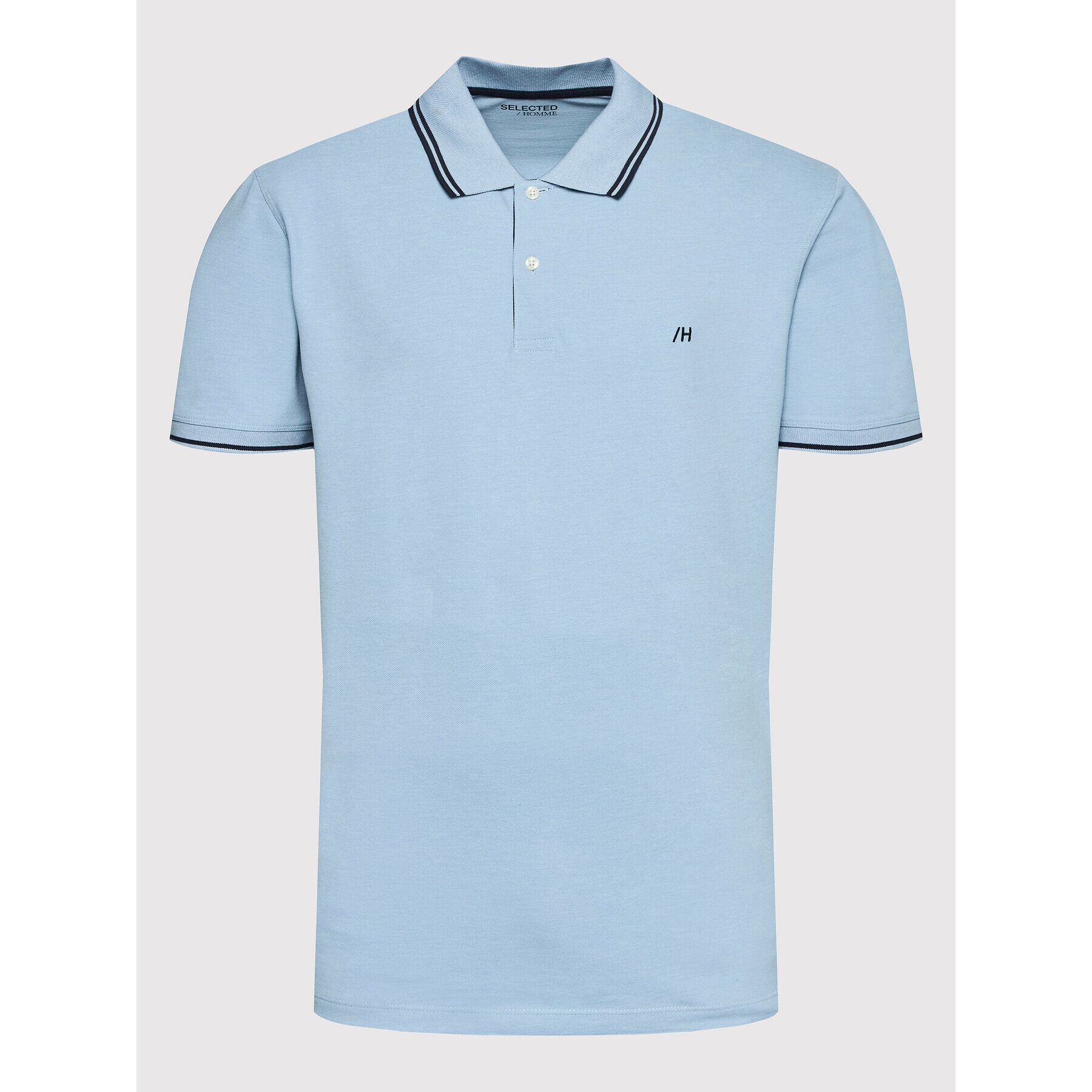 Selected Homme Polokošile Aze 16082841 Modrá Regular Fit - Pepit.cz