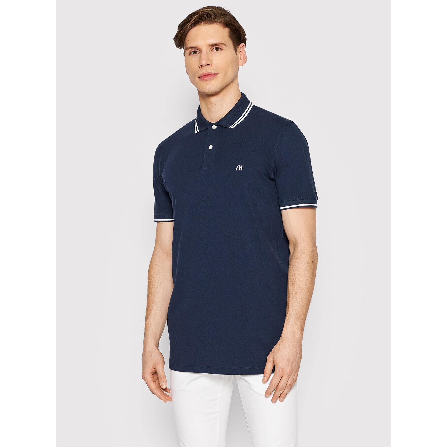 Selected Homme Polokošile Aze 16082841 Tmavomodrá Regular Fit - Pepit.cz