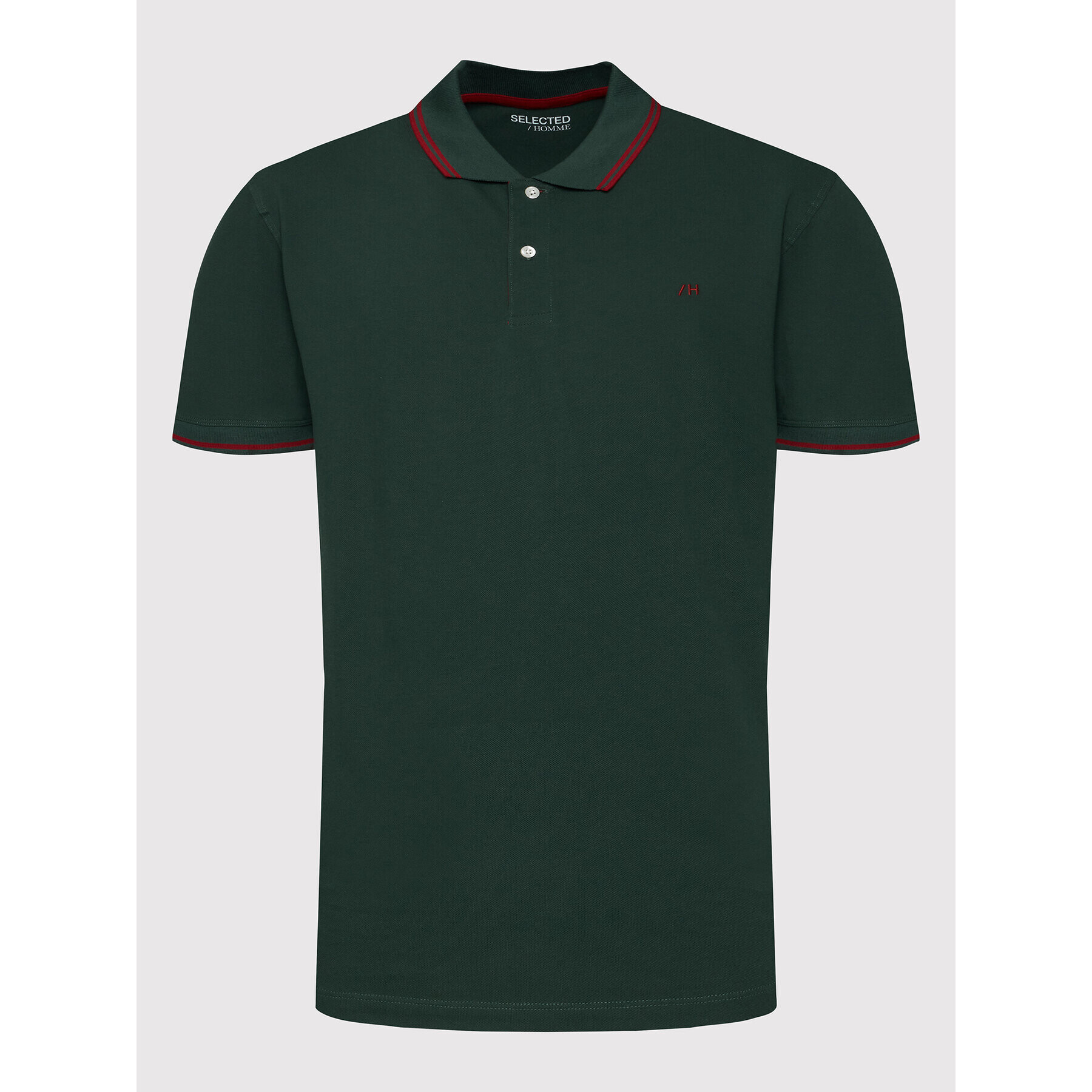 Selected Homme Polokošile Aze 16082841 Zelená Regular Fit - Pepit.cz