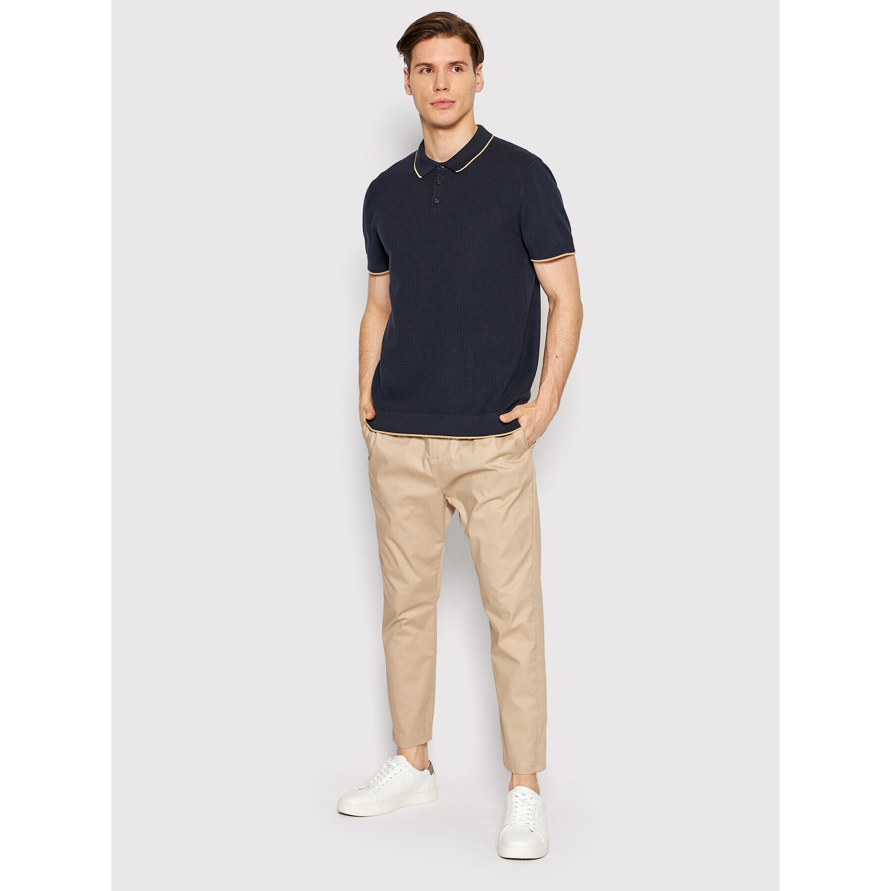 Selected Homme Polokošile Hank 16083930 Tmavomodrá Regular Fit - Pepit.cz