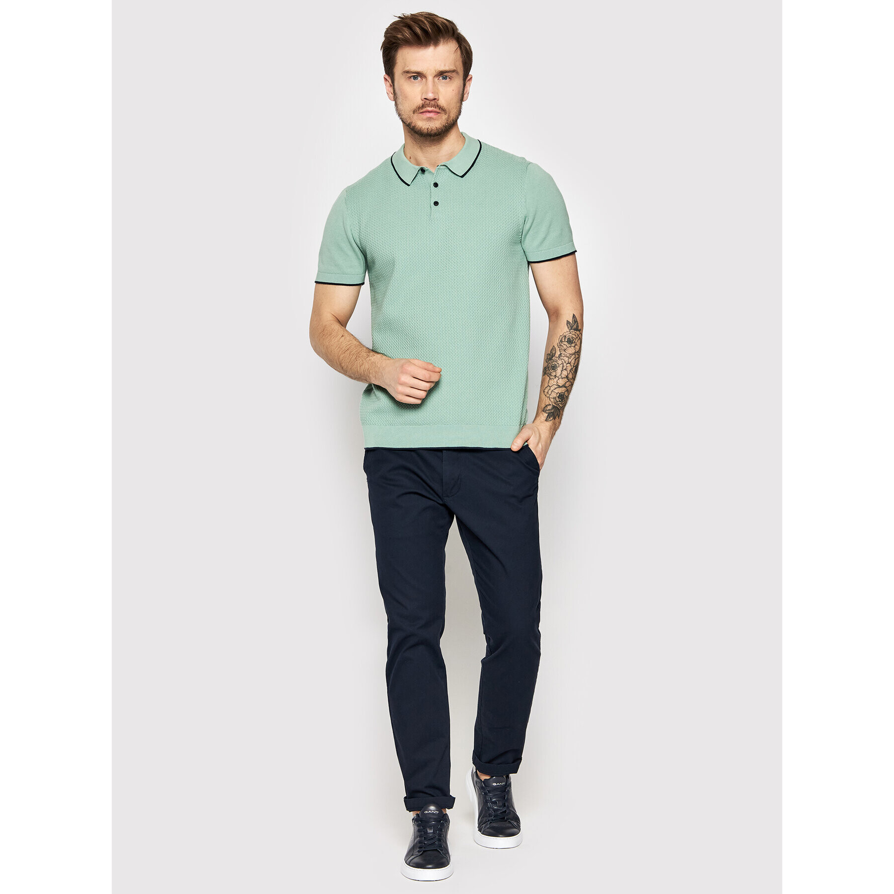 Selected Homme Polokošile Hank 16083930 Zelená Regular Fit - Pepit.cz