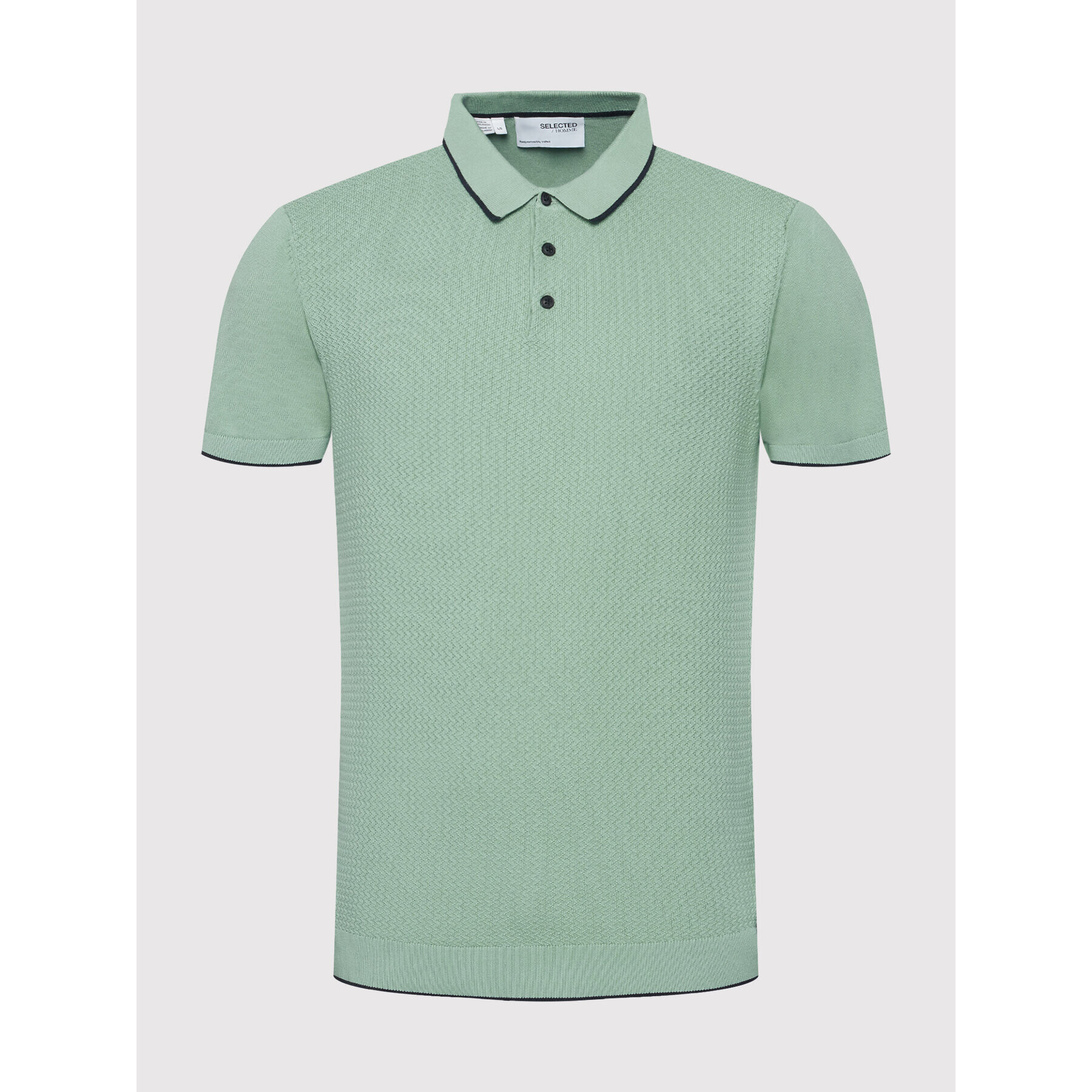 Selected Homme Polokošile Hank 16083930 Zelená Regular Fit - Pepit.cz