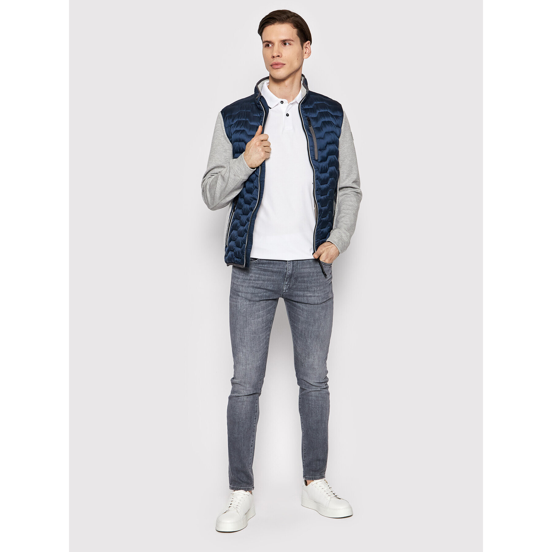 Selected Homme Polokošile Leroy 16082844 Bílá Regular Fit - Pepit.cz