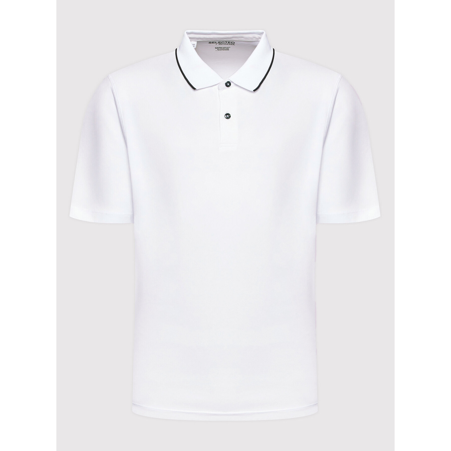 Selected Homme Polokošile Leroy 16082844 Bílá Regular Fit - Pepit.cz