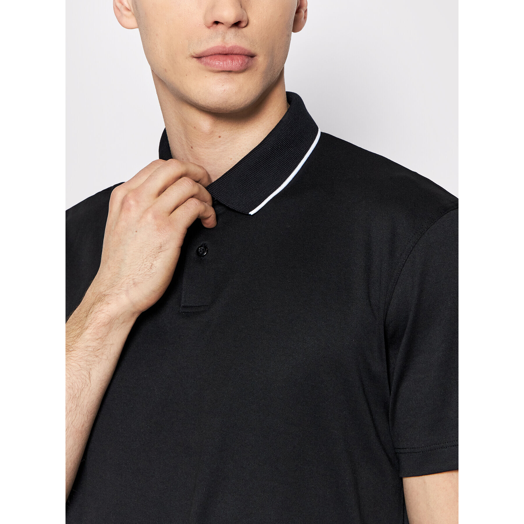 Selected Homme Polokošile Leroy 16082844 Černá Regular Fit - Pepit.cz