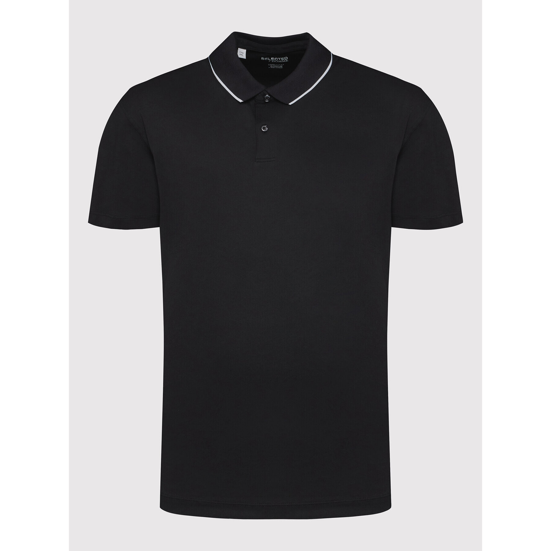 Selected Homme Polokošile Leroy 16082844 Černá Regular Fit - Pepit.cz