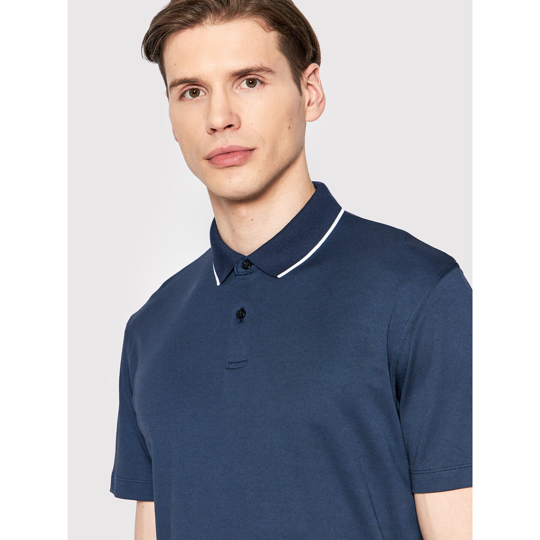 Selected Homme Polokošile Leroy 16082844 Tmavomodrá Regular Fit - Pepit.cz