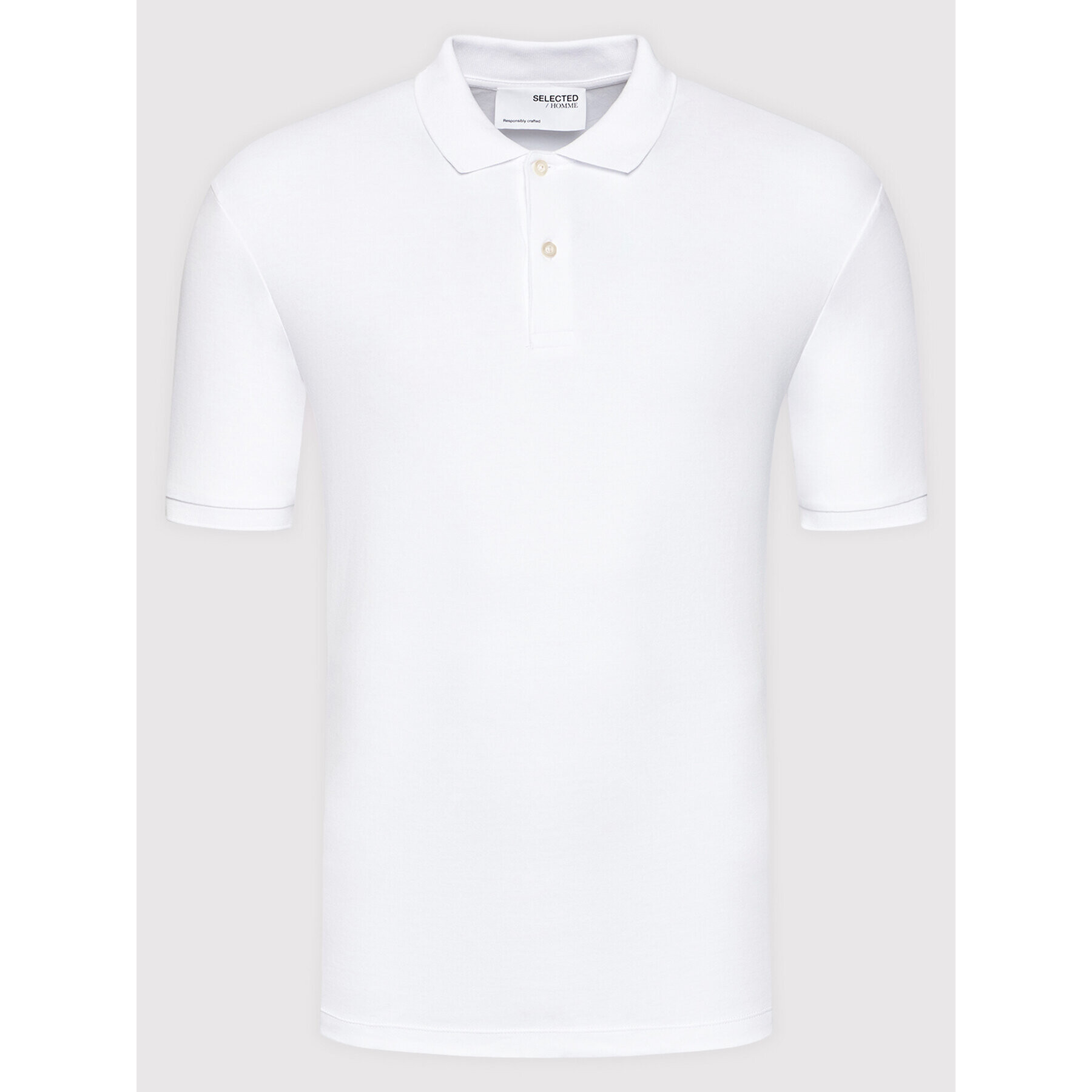 Selected Homme Polokošile Paris 16072841 Bílá Regular Fit - Pepit.cz