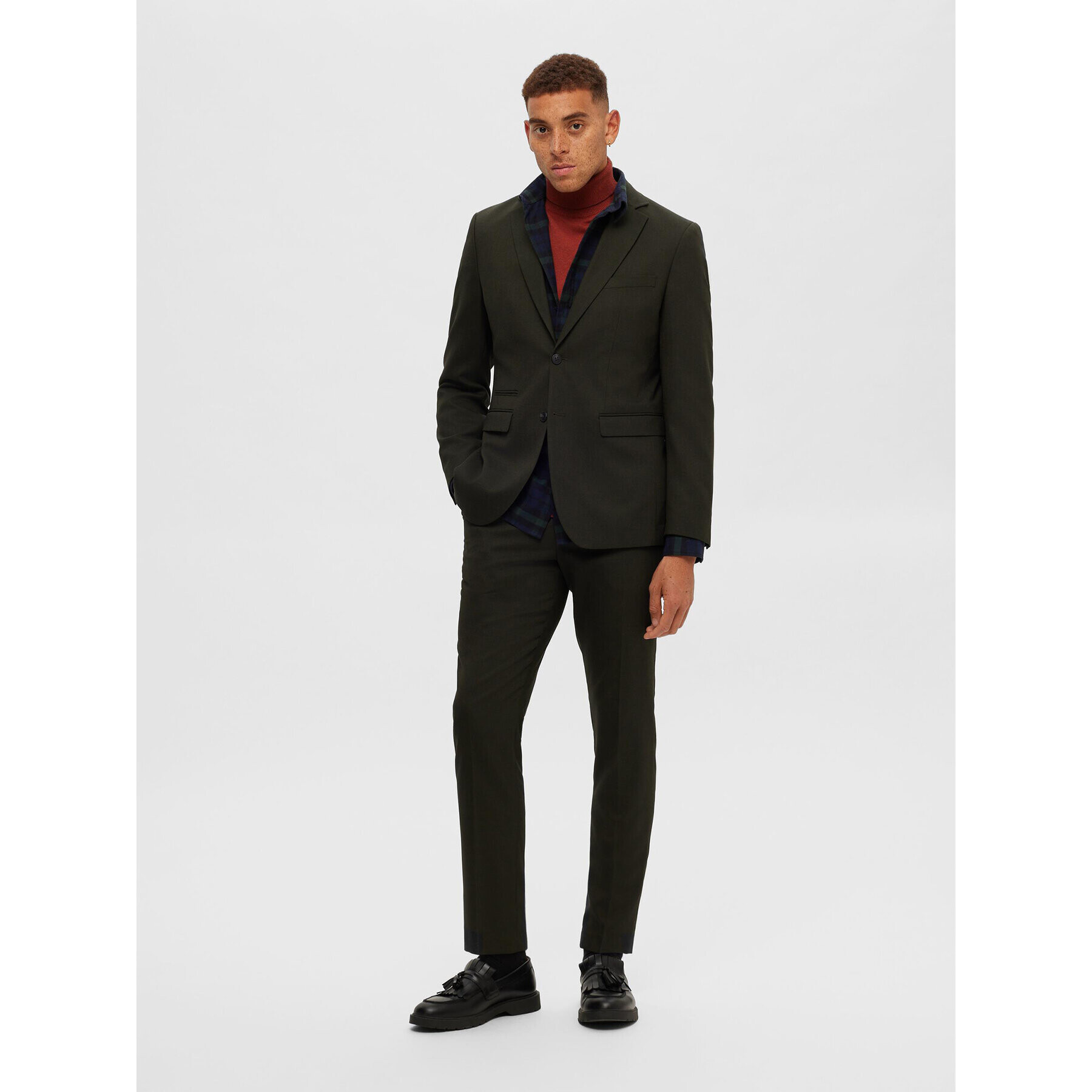 Selected Homme Rolák 16074684 Oranžová Regular Fit - Pepit.cz