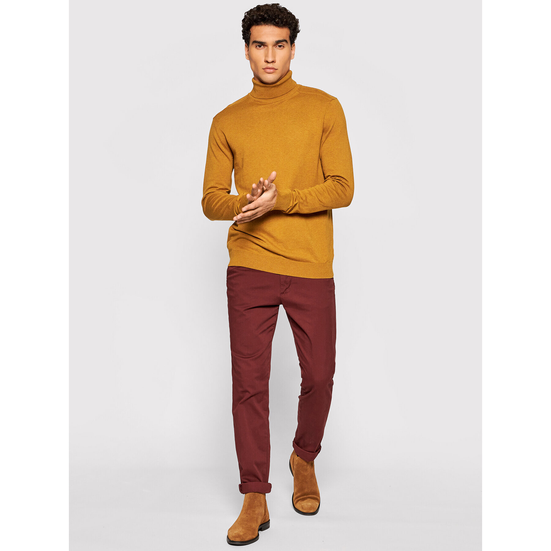 Selected Homme Rolák Berg 16074684 Hnědá Regular Fit - Pepit.cz