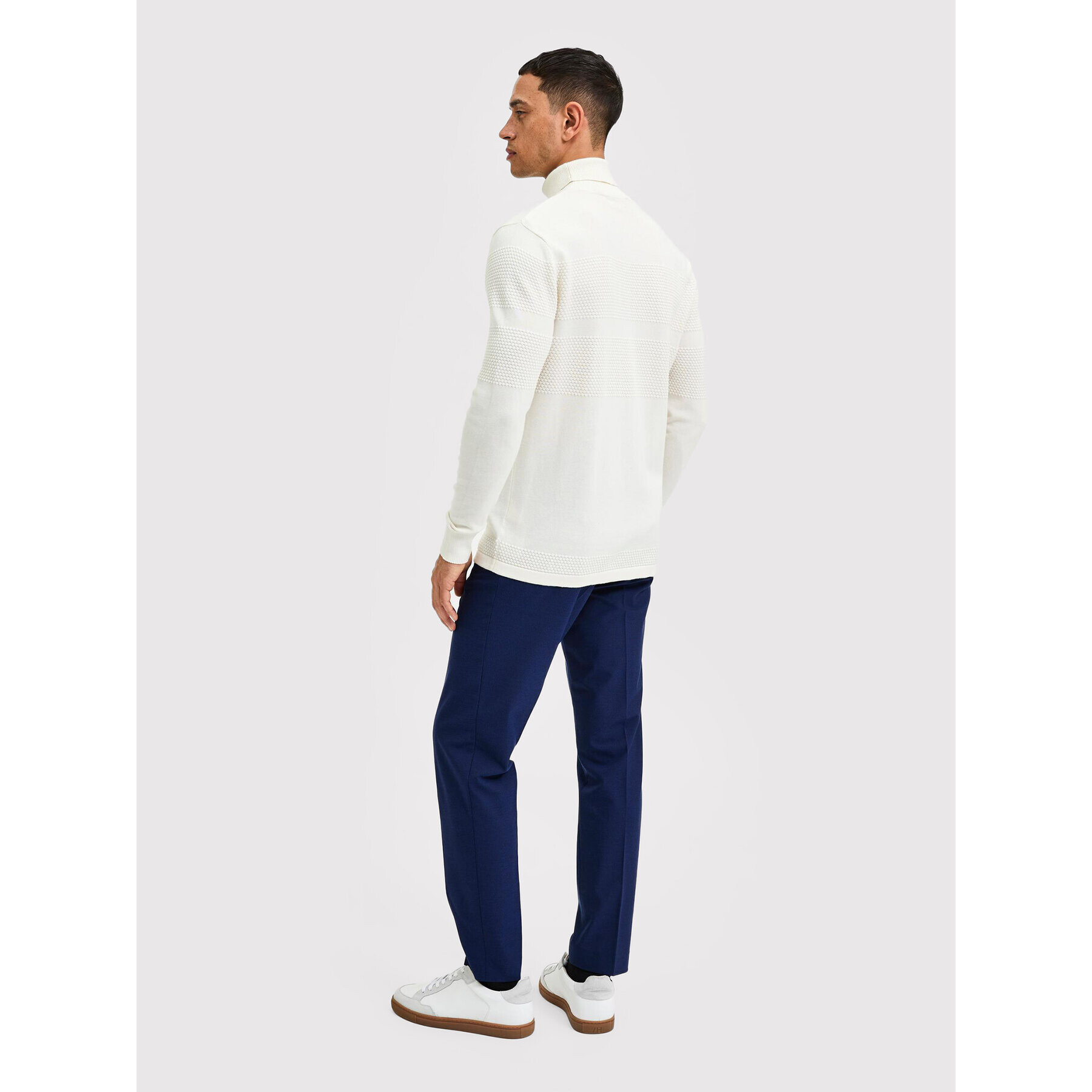 Selected Homme Rolák Maine 16084077 Bílá Regular Fit - Pepit.cz