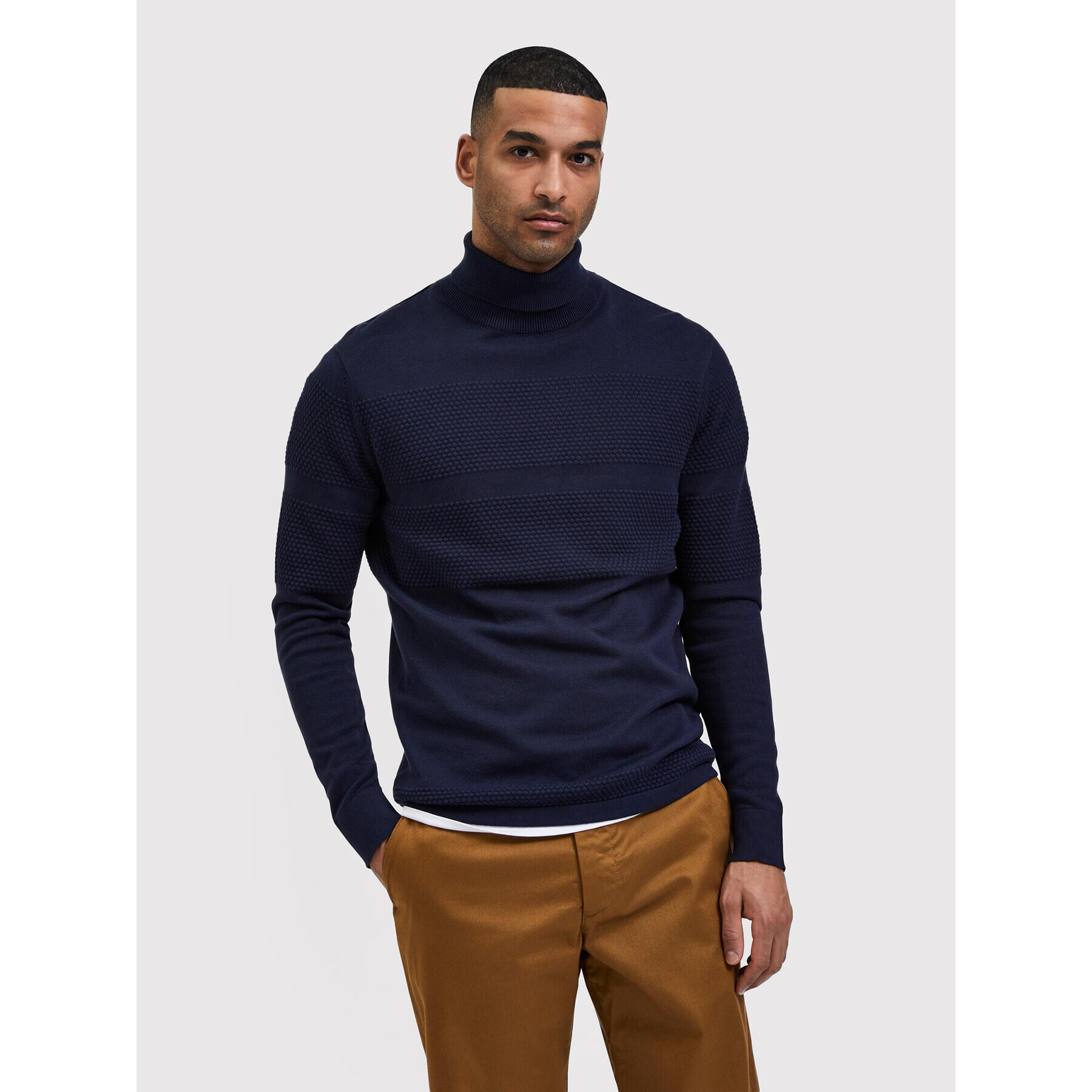 Selected Homme Rolák Maine 16084077 Tmavomodrá Regular Fit - Pepit.cz