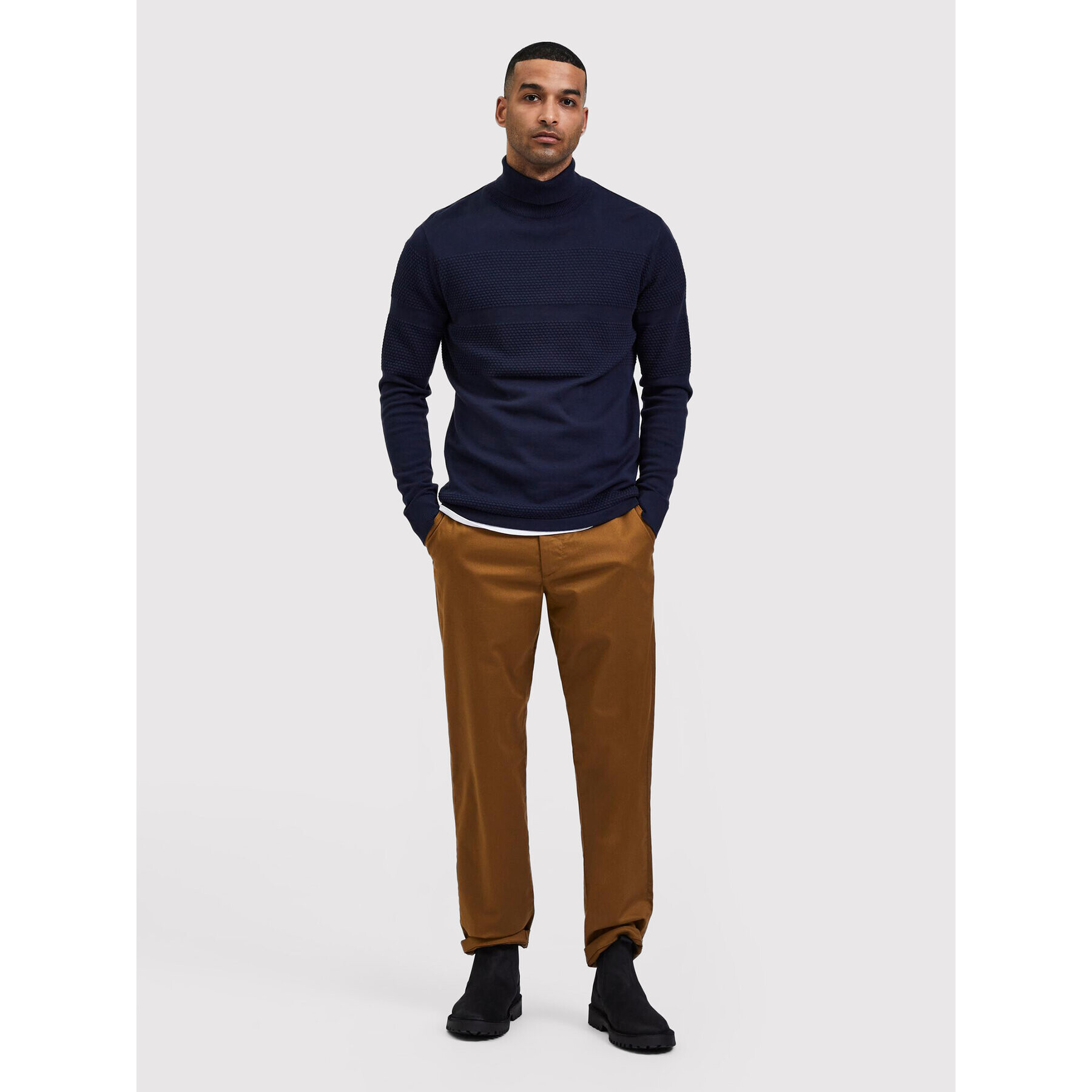 Selected Homme Rolák Maine 16084077 Tmavomodrá Regular Fit - Pepit.cz