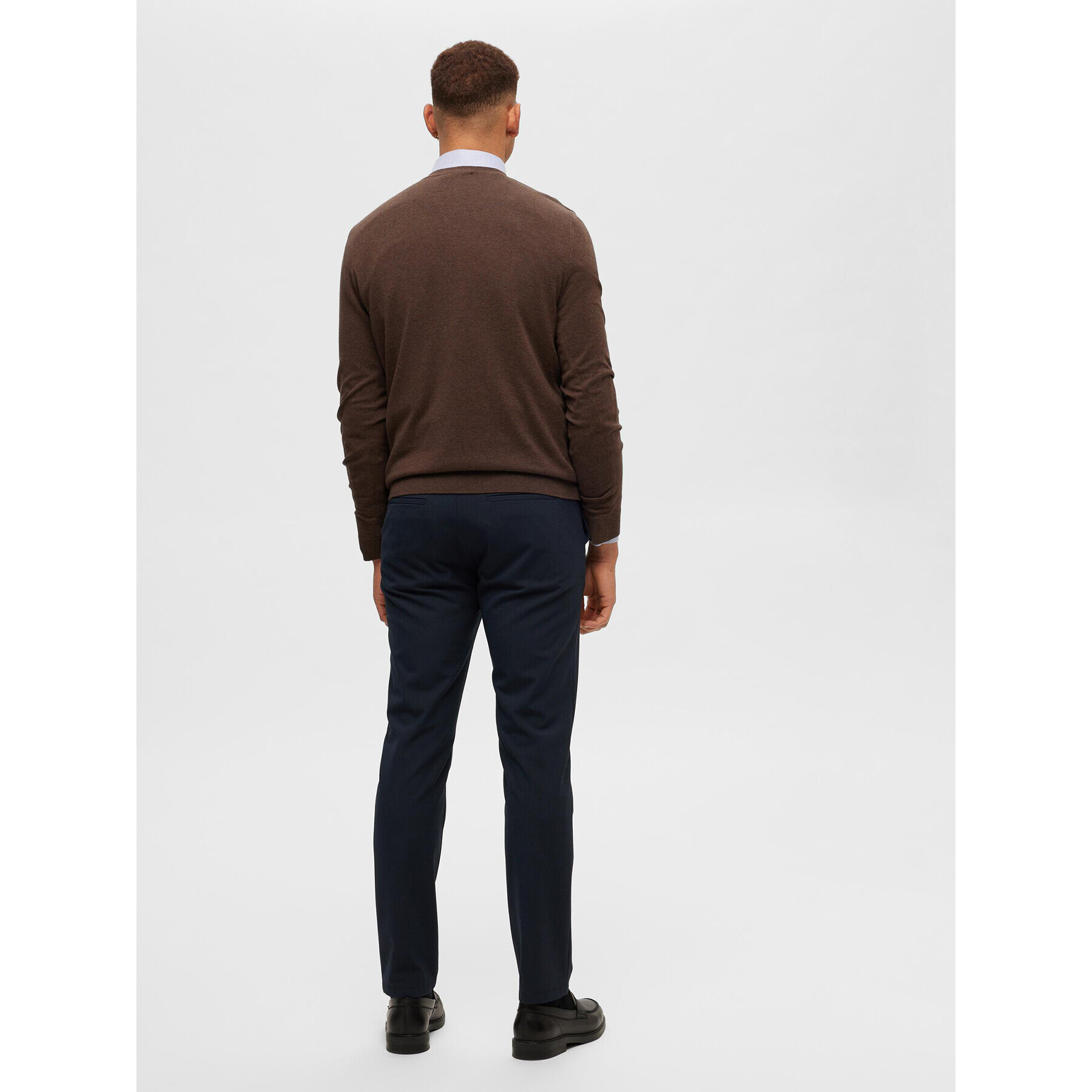 Selected Homme Svetr 16074682 Hnědá Regular Fit - Pepit.cz