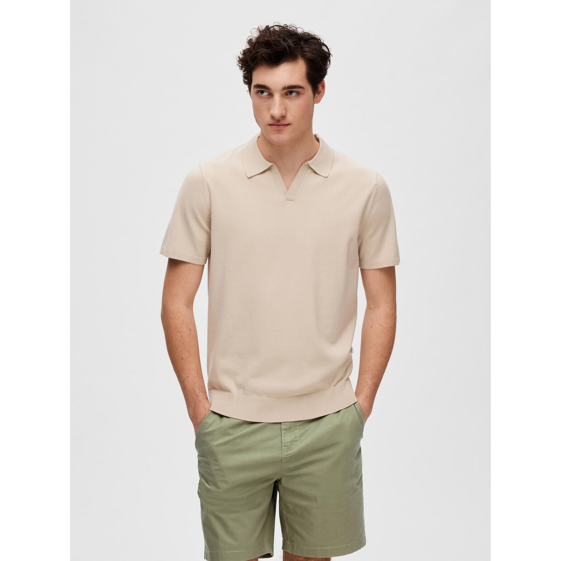 Selected Homme Svetr 16088636 Béžová Regular Fit - Pepit.cz