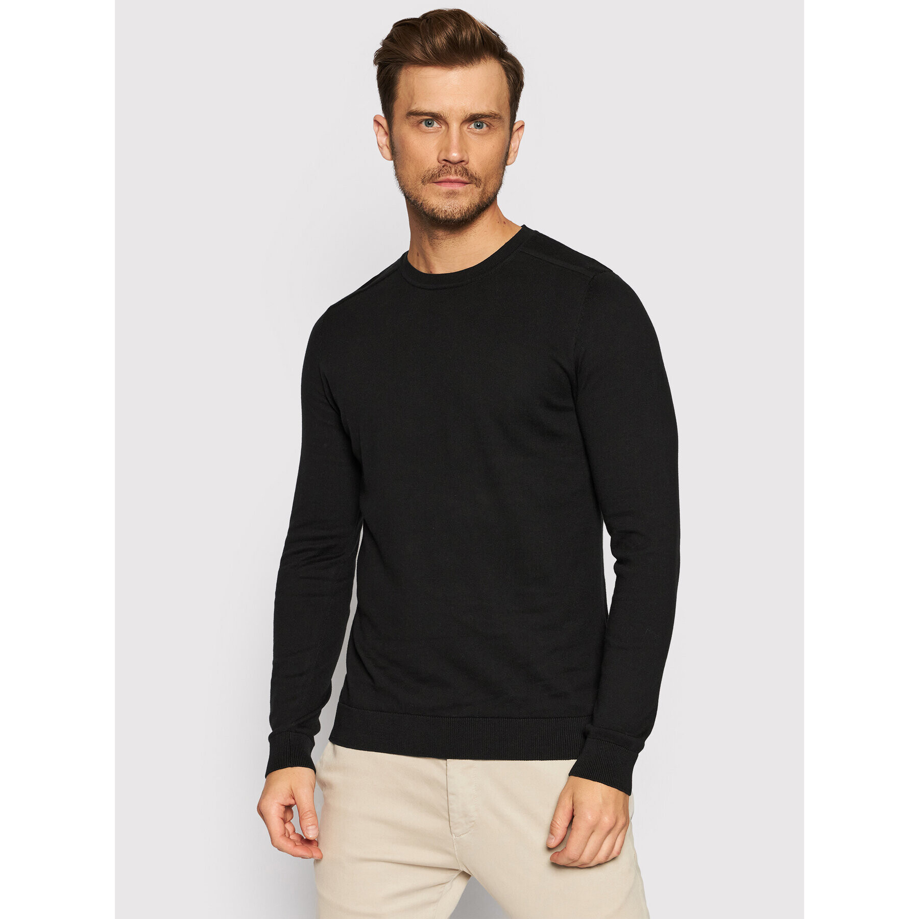 Selected Homme Svetr Berg 16074682 Černá Regular Fit - Pepit.cz