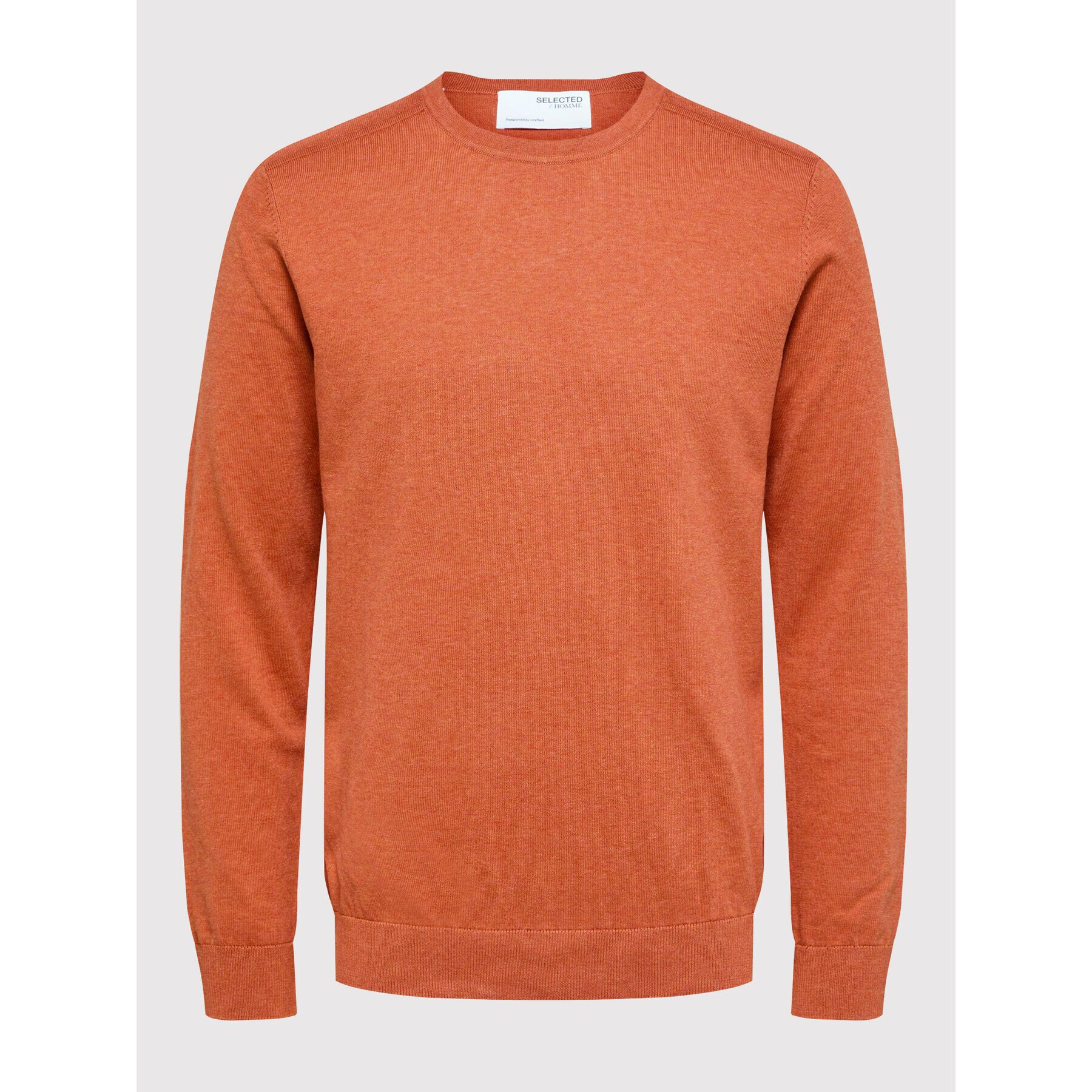 Selected Homme Svetr Berg 16074682 Oranžová Regular Fit - Pepit.cz