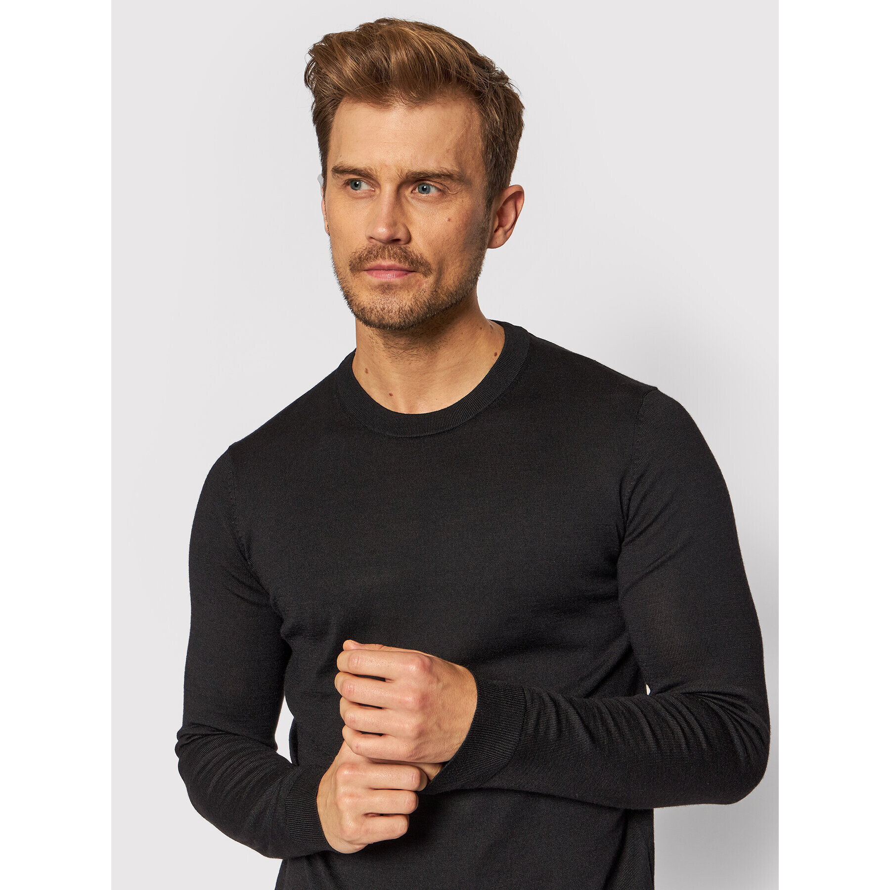 Selected Homme Svetr Town 16079772 Černá Regular Fit - Pepit.cz