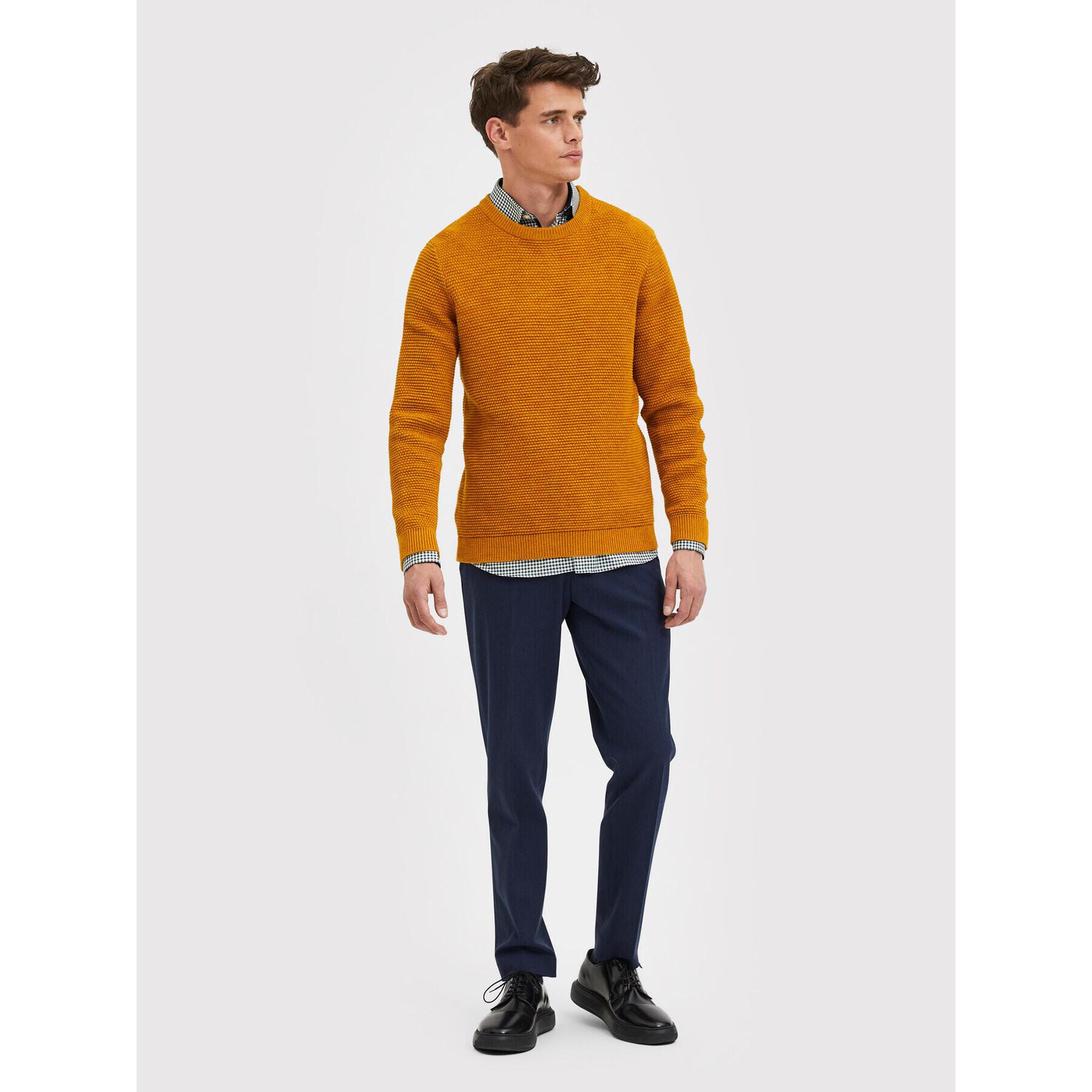 Selected Homme Svetr Vince 16059390 Žlutá Regular Fit - Pepit.cz