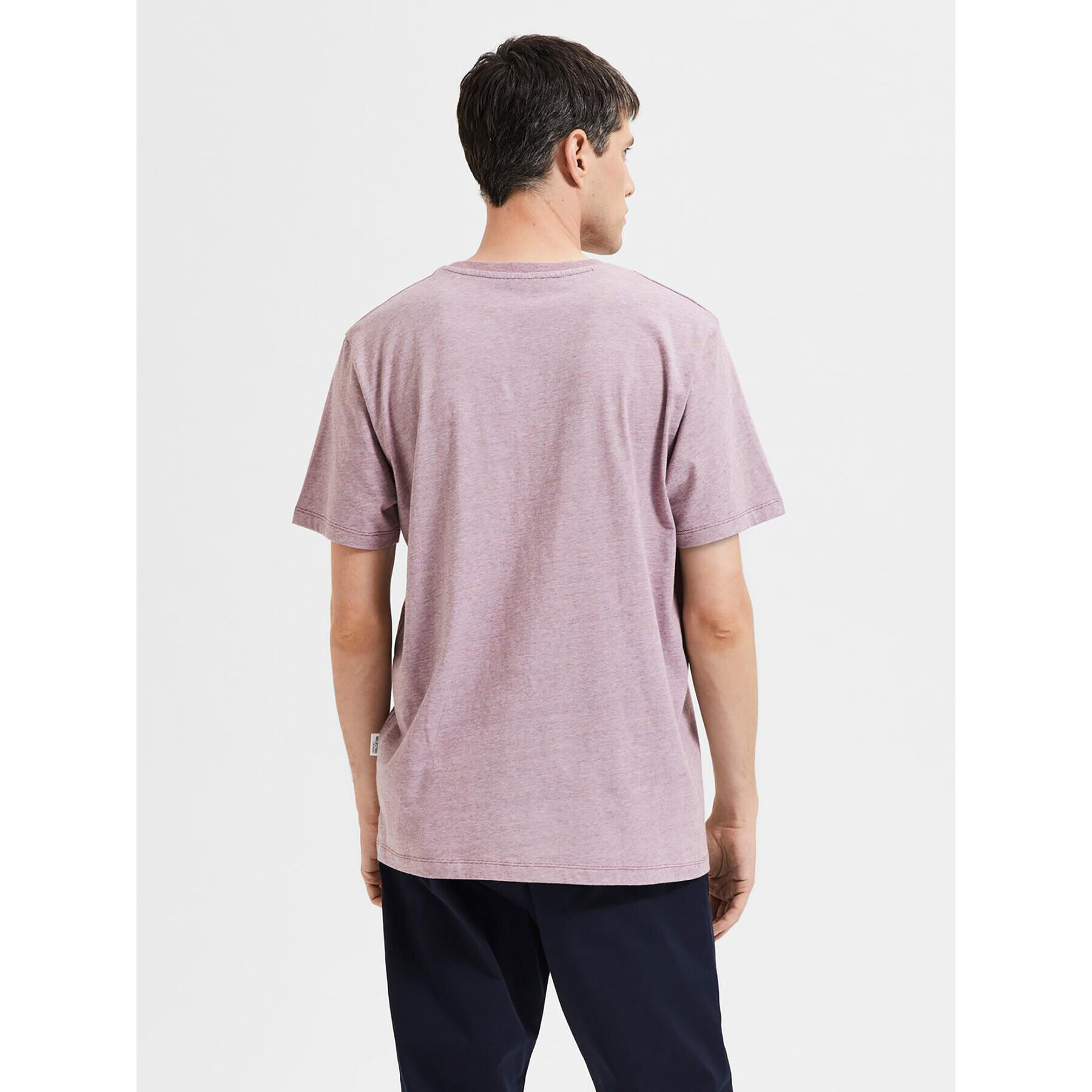 Selected Homme T-Shirt 16087843 Růžová Regular Fit - Pepit.cz