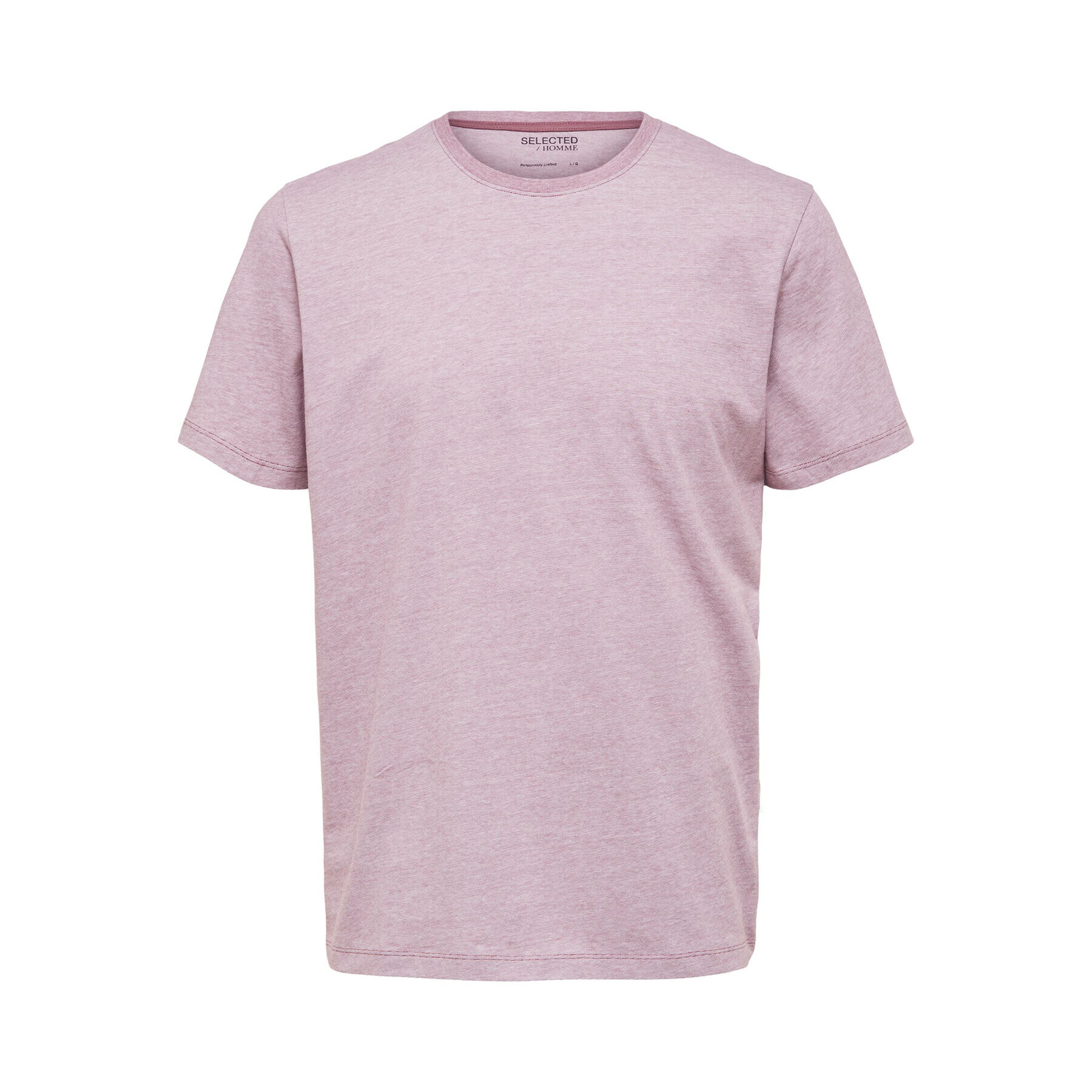 Selected Homme T-Shirt 16087843 Růžová Regular Fit - Pepit.cz