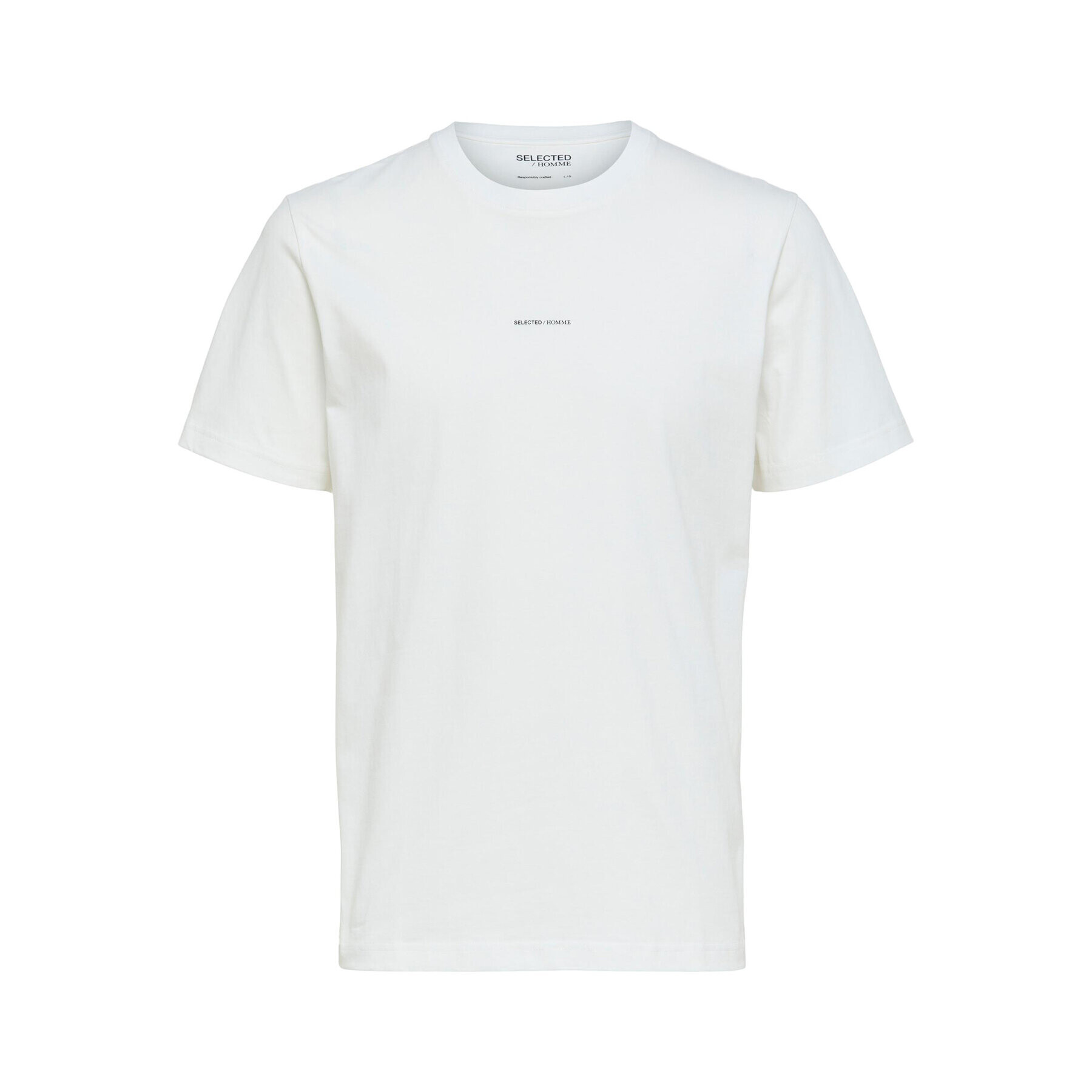 Selected Homme T-Shirt 16088656 Bílá Regular Fit - Pepit.cz