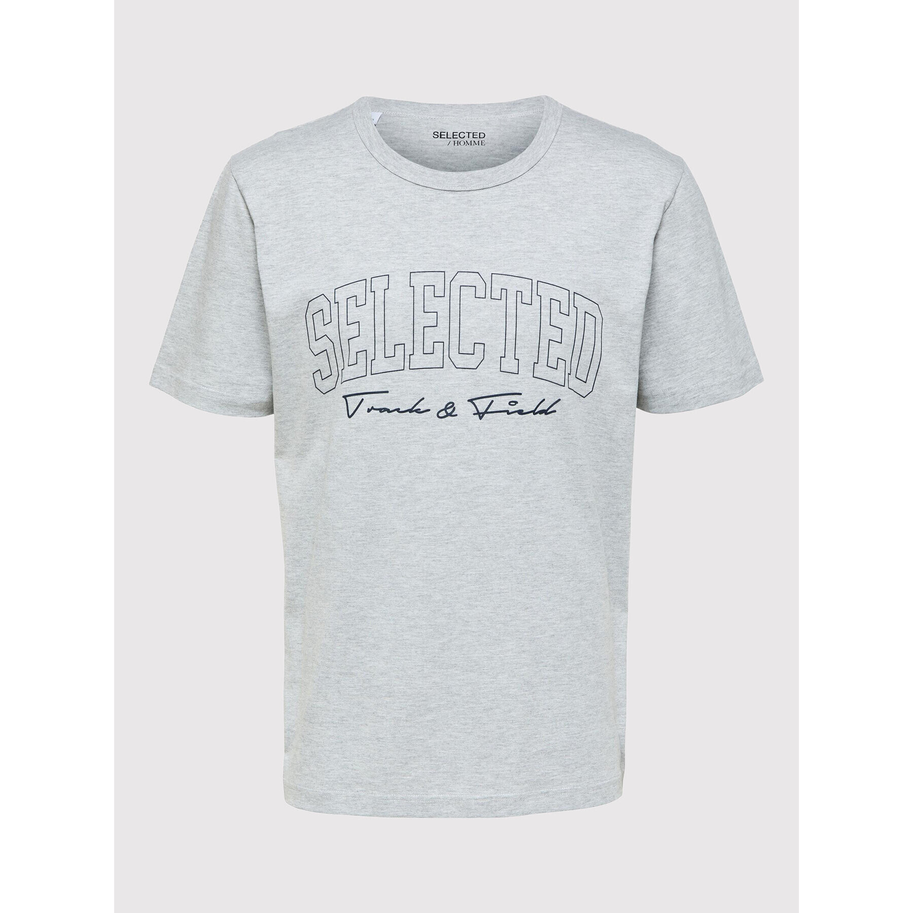 Selected Homme T-Shirt Bene 16085656 Šedá Regular Fit - Pepit.cz