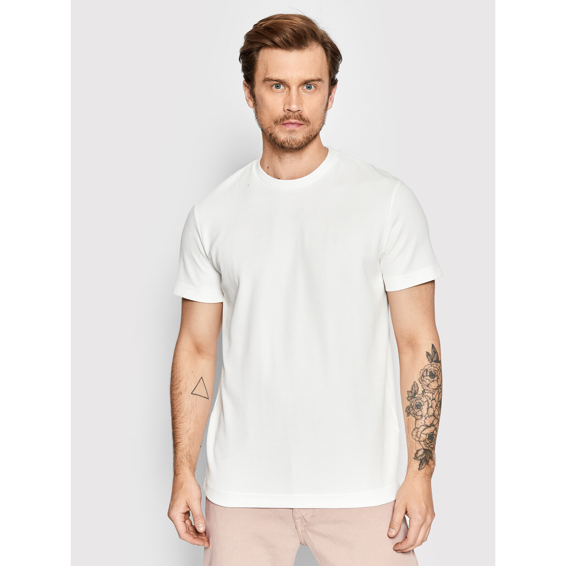 Selected Homme T-Shirt Eshan 16084630 Bílá Regular Fit - Pepit.cz