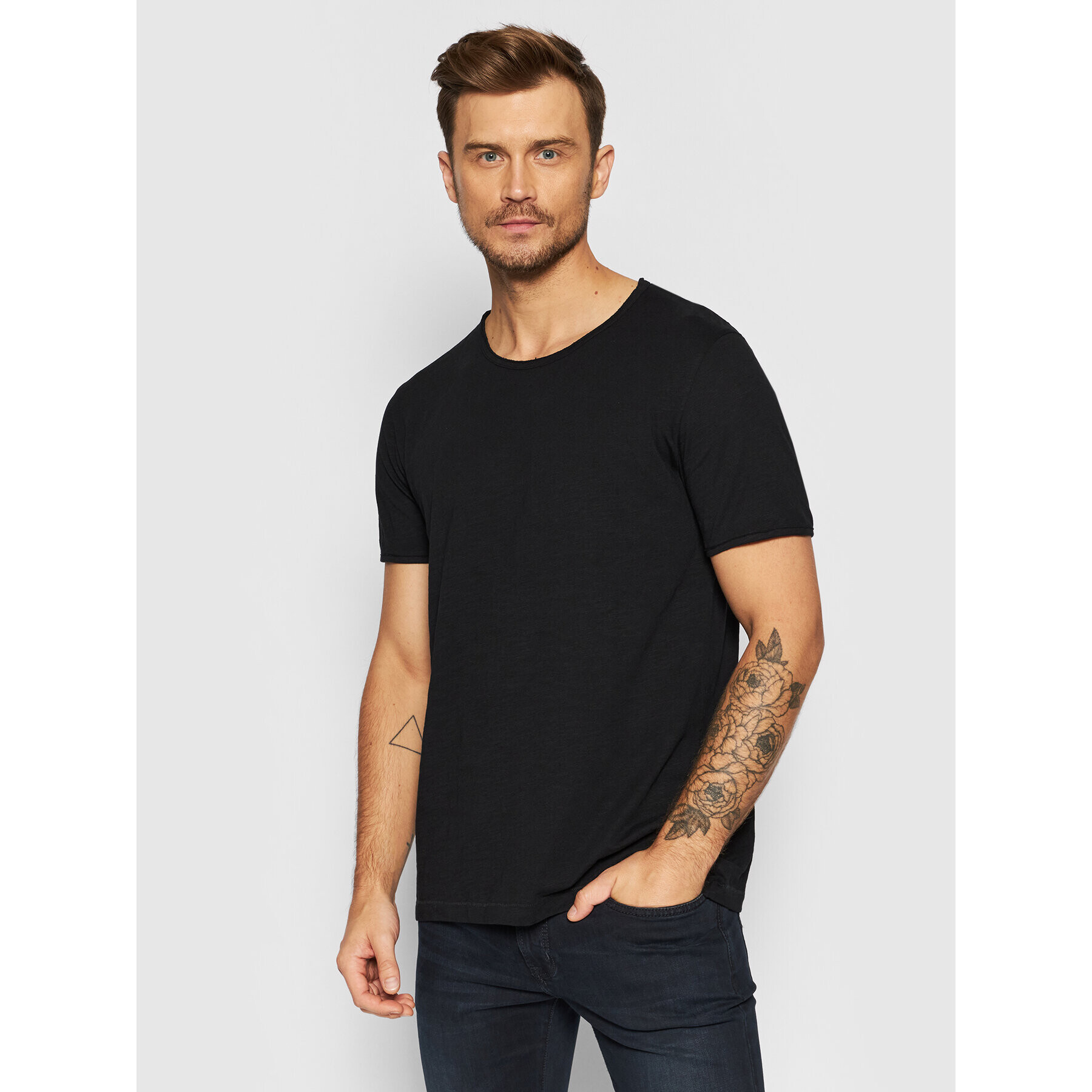 Selected Homme T-Shirt Morgan 16071775 Černá Regular Fit - Pepit.cz