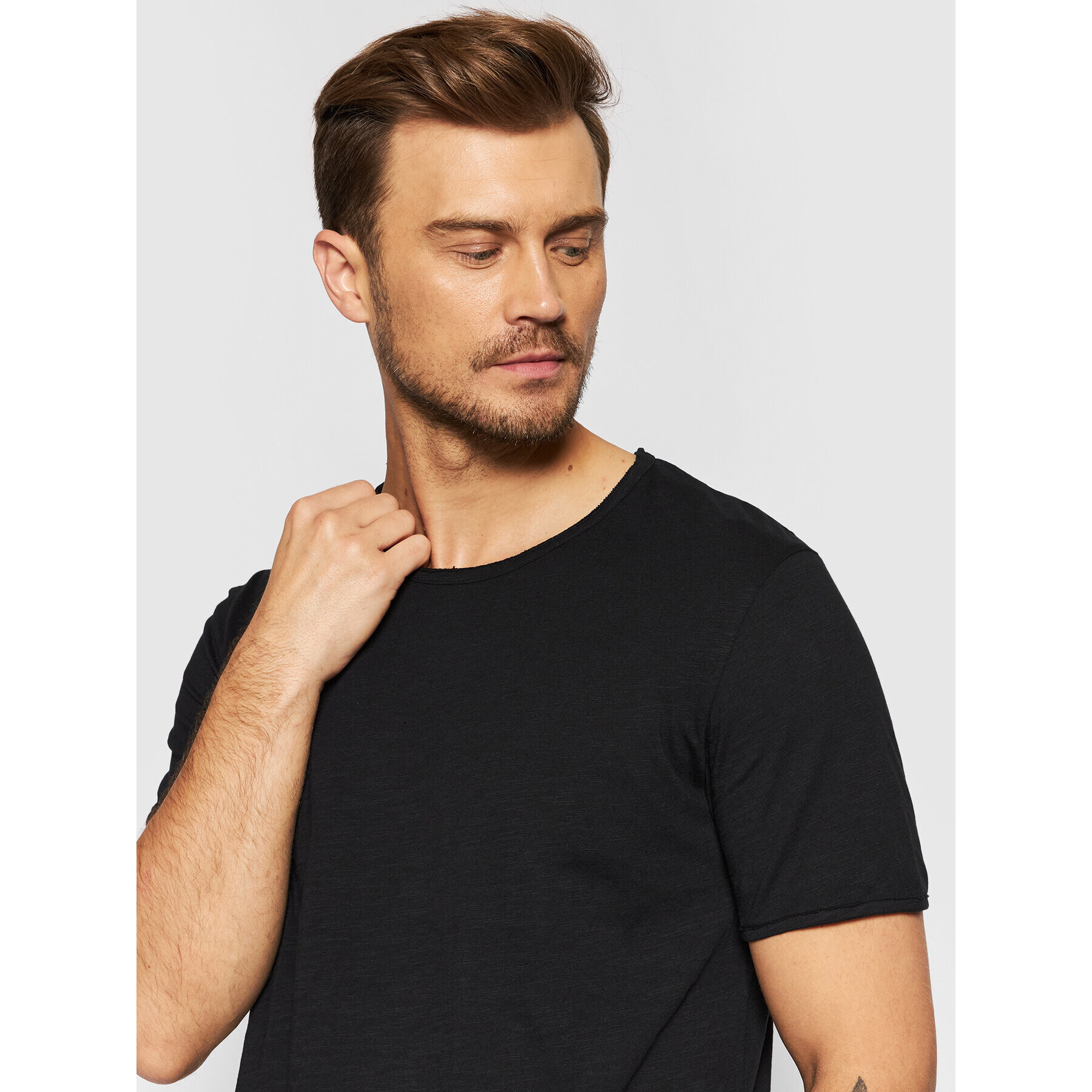 Selected Homme T-Shirt Morgan 16071775 Černá Regular Fit - Pepit.cz