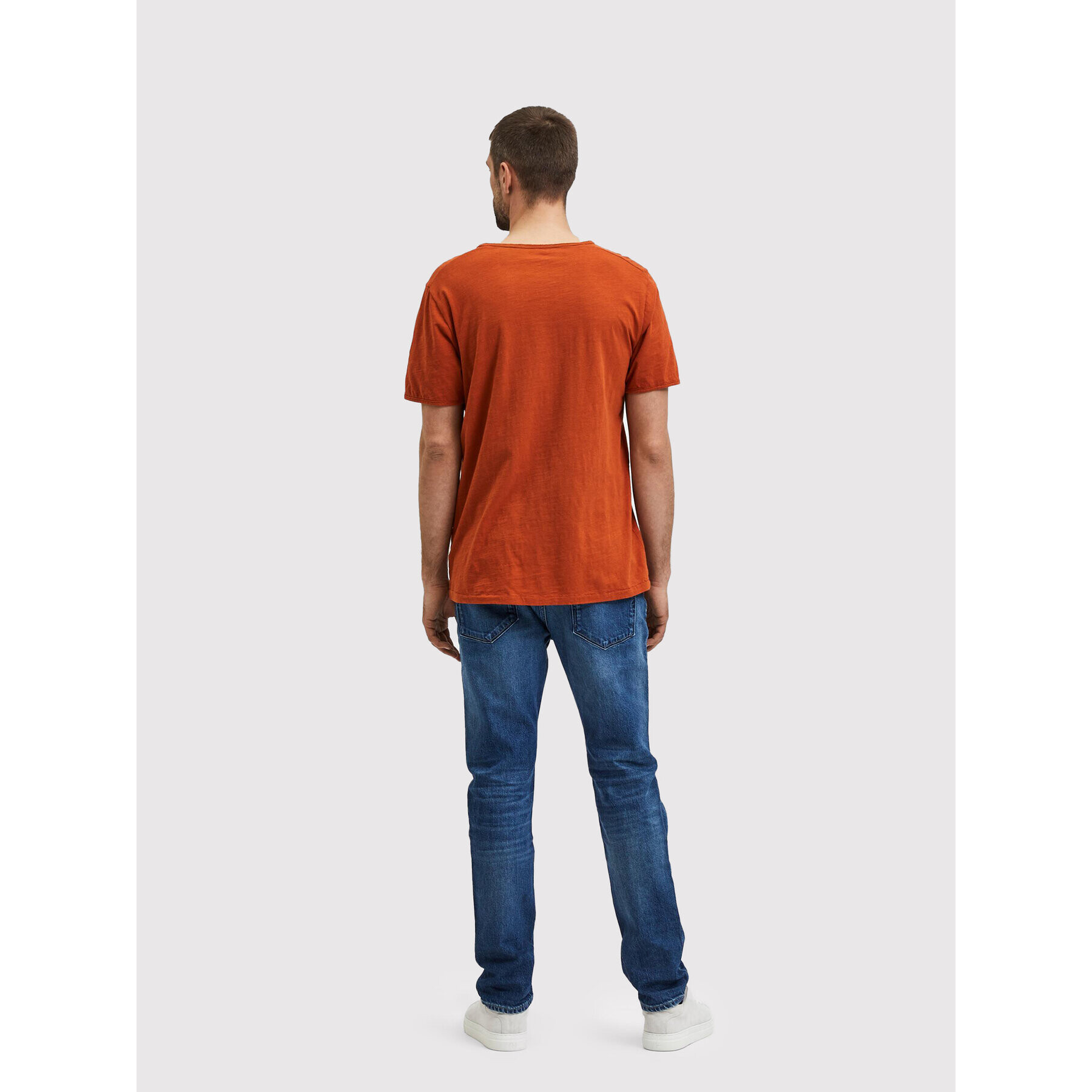 Selected Homme T-Shirt Morgan 16071775 Hnědá Regular Fit - Pepit.cz